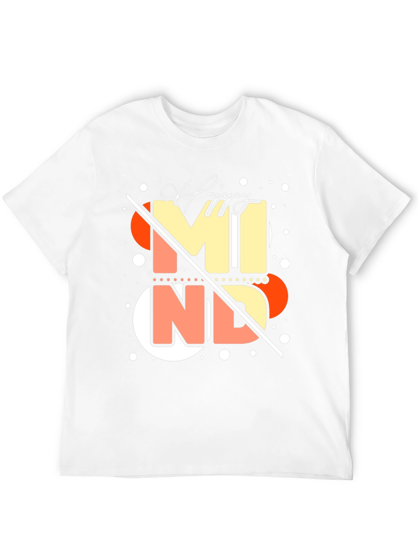 Happy Mind Graphic Tee - Stylish Black T-Shirt
