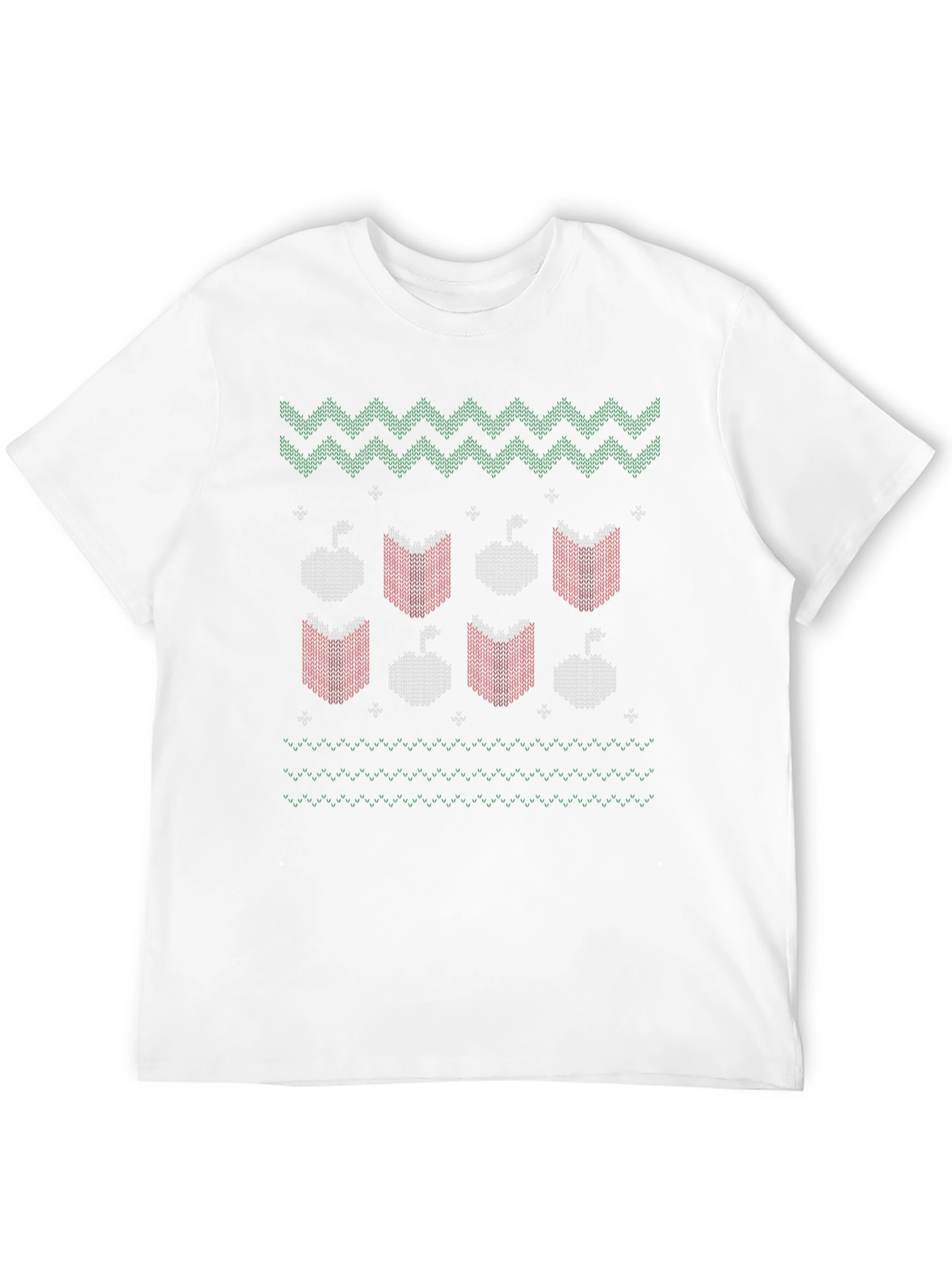 Book & Apple Holiday Knit T-Shirt