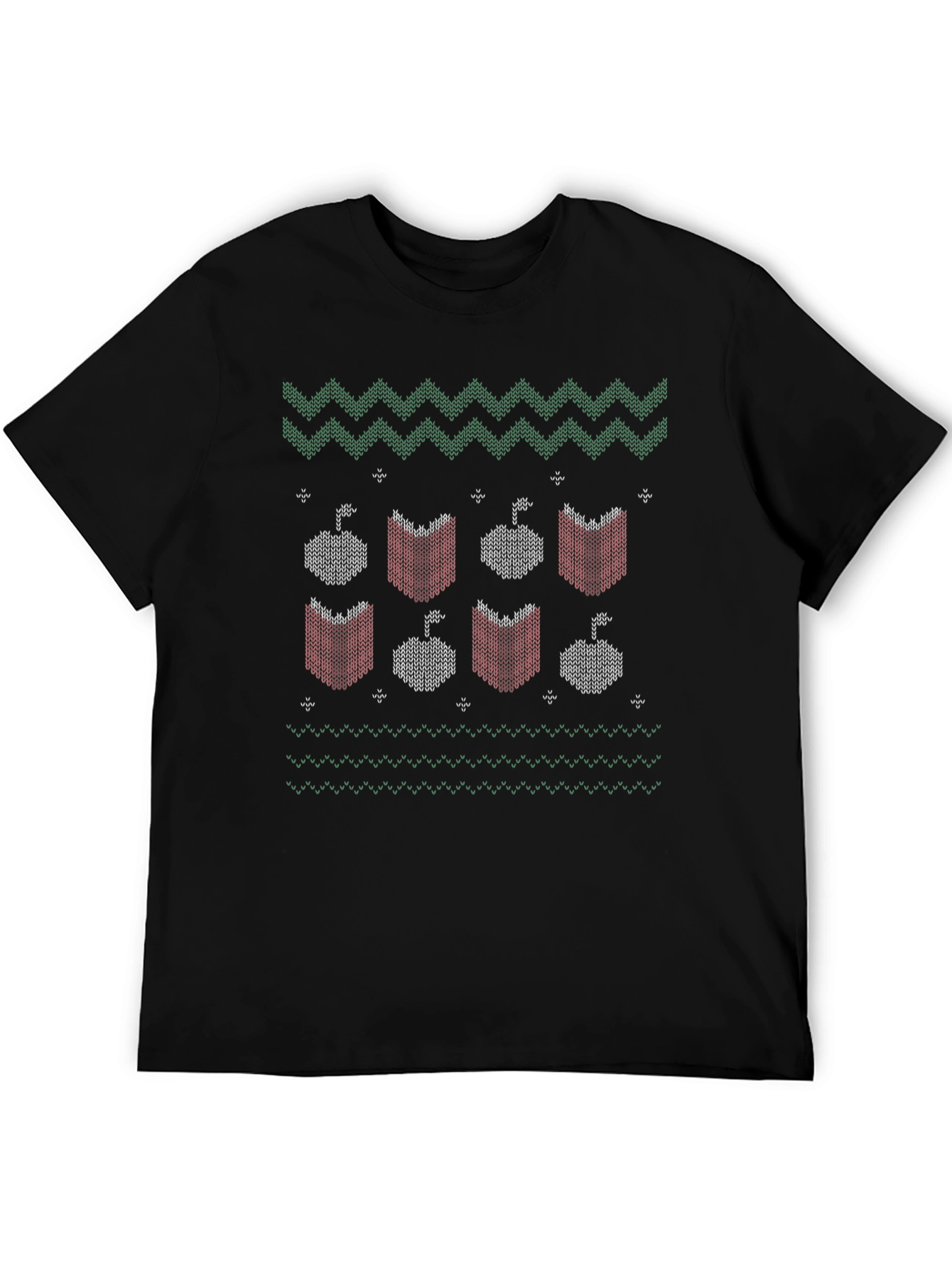 Book & Apple Holiday Knit T-Shirt