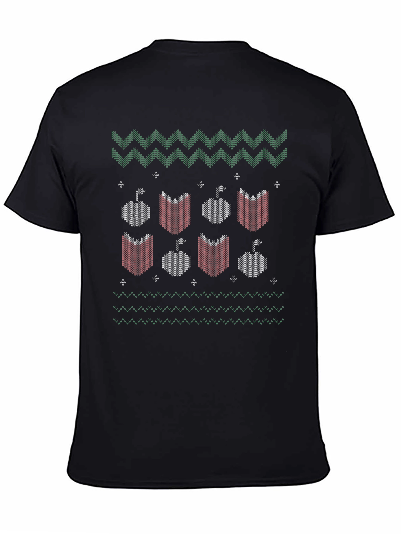 Book & Apple Holiday Knit T-Shirt
