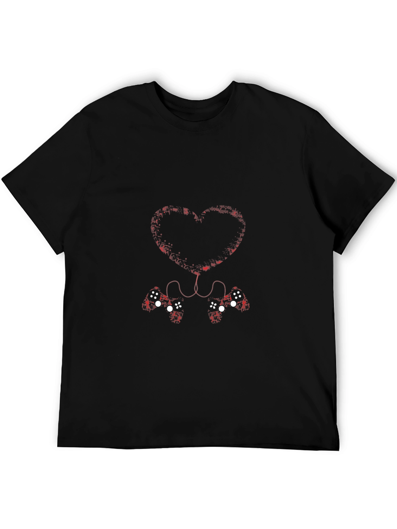 Gamer Love T-Shirt - Connected Heart Controllers