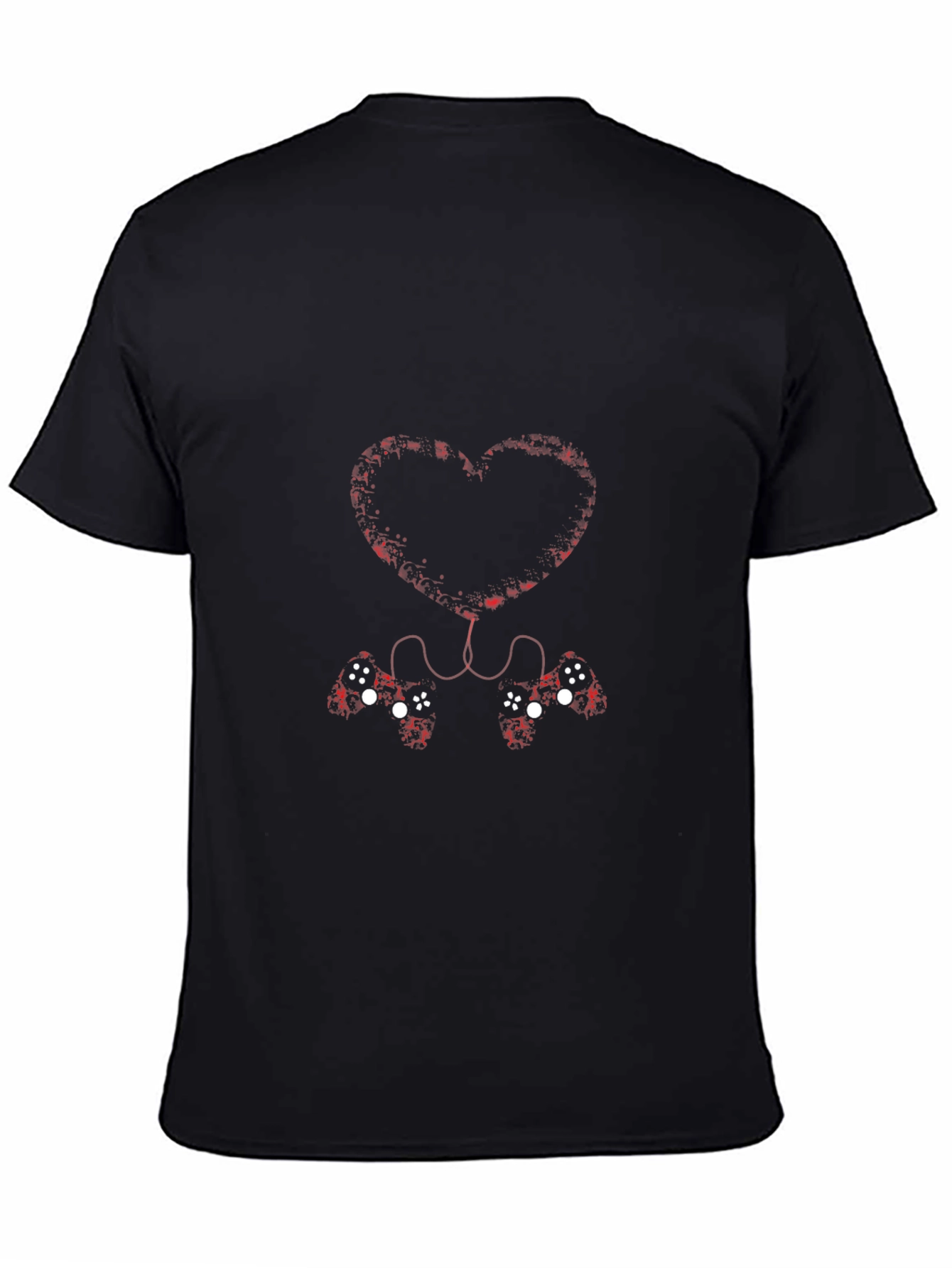 Gamer Love T-Shirt - Connected Heart Controllers
