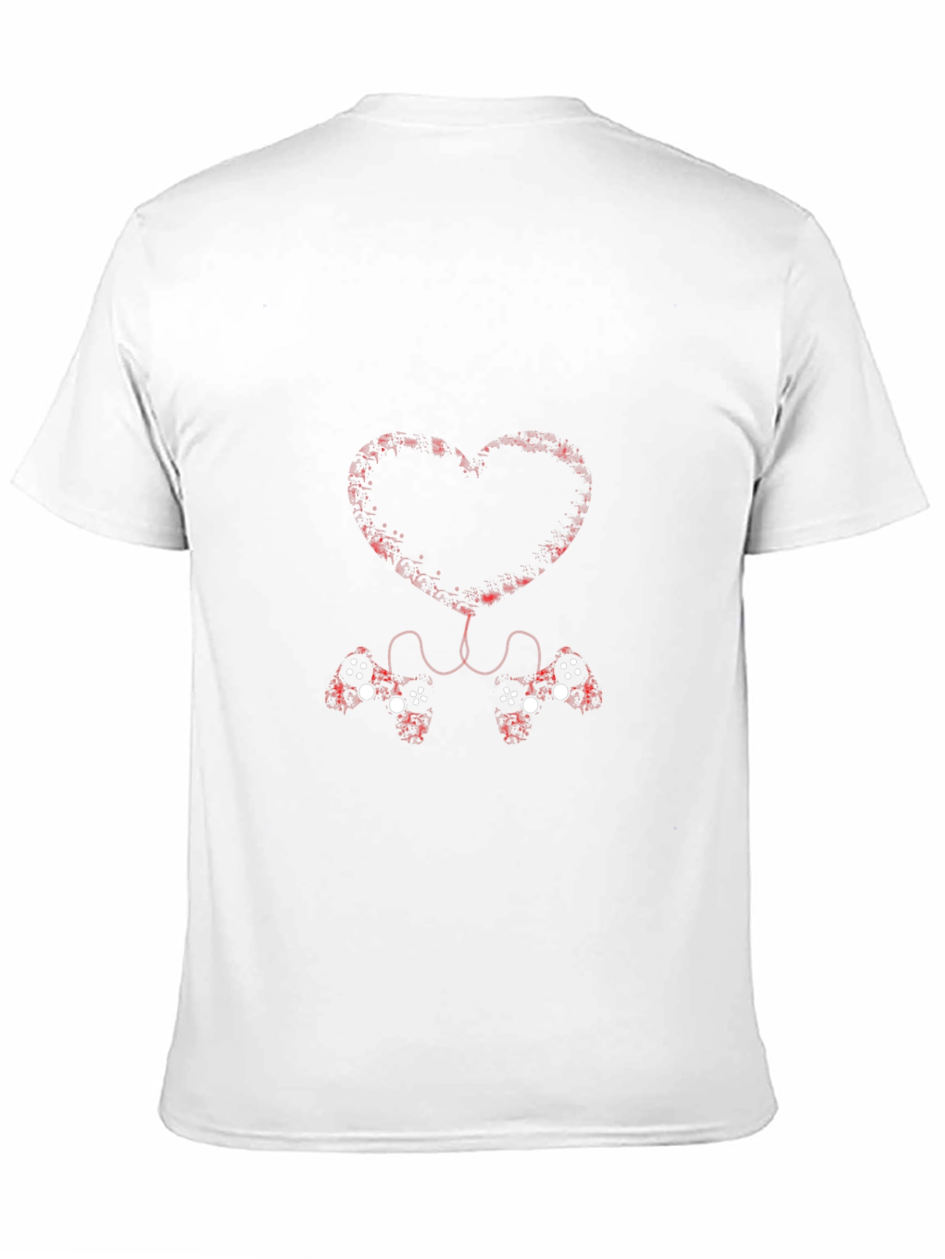 Gamer Love T-Shirt - Connected Heart Controllers