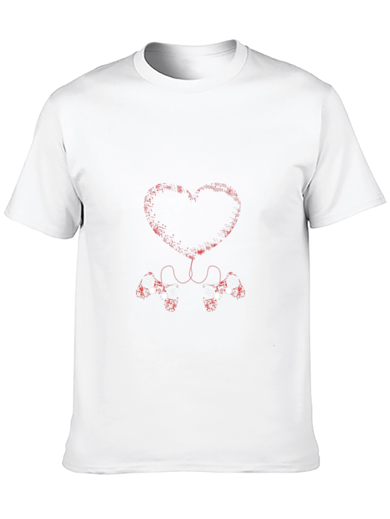 Gamer Love T-Shirt - Connected Heart Controllers