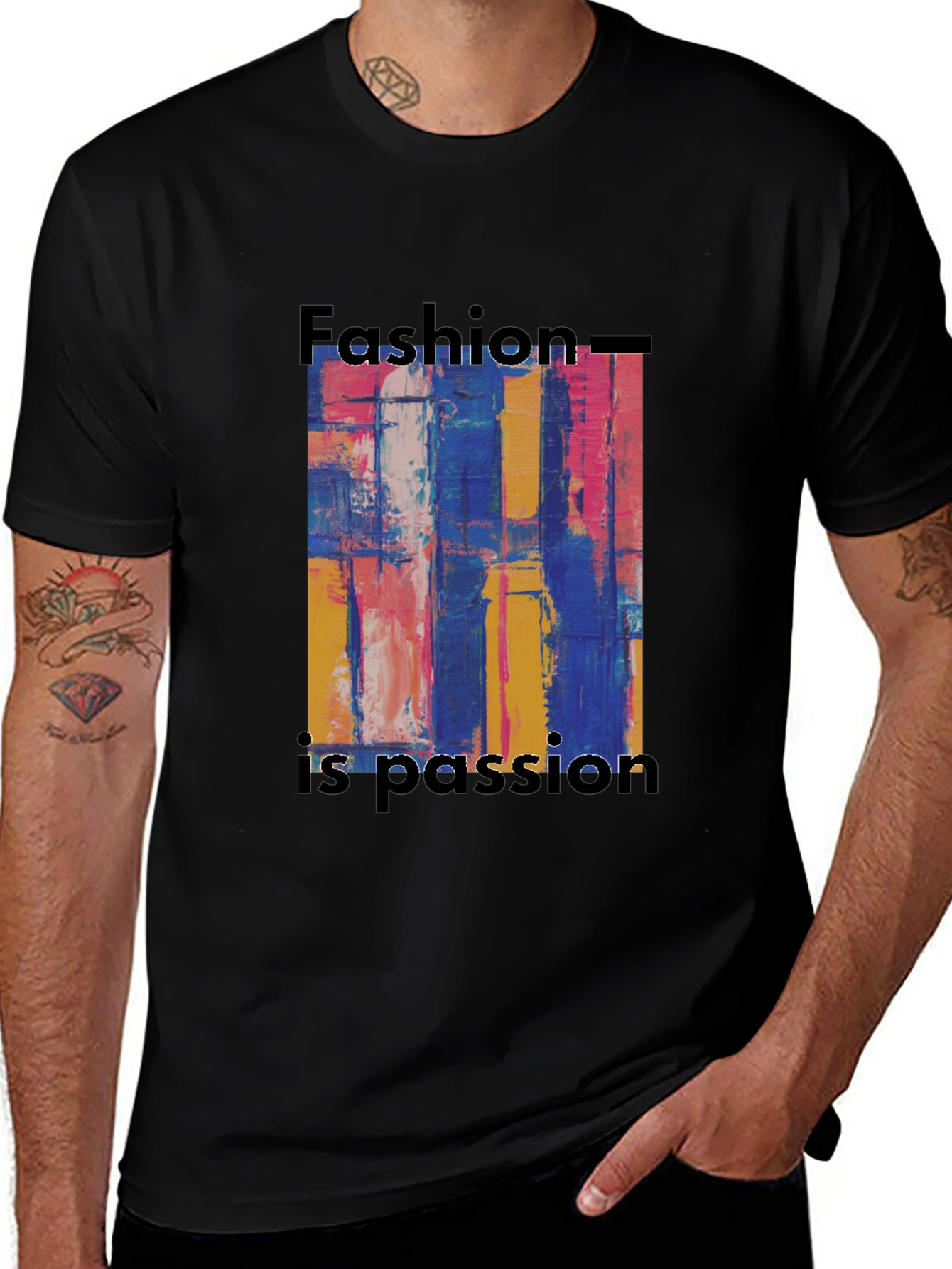 Abstract Art Fashion is Passion Graphic Tee