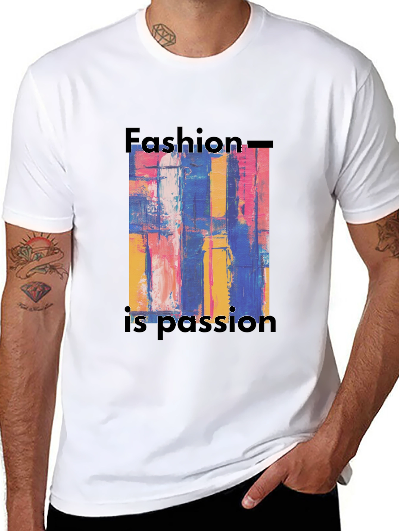 Abstract Art Fashion is Passion Graphic Tee