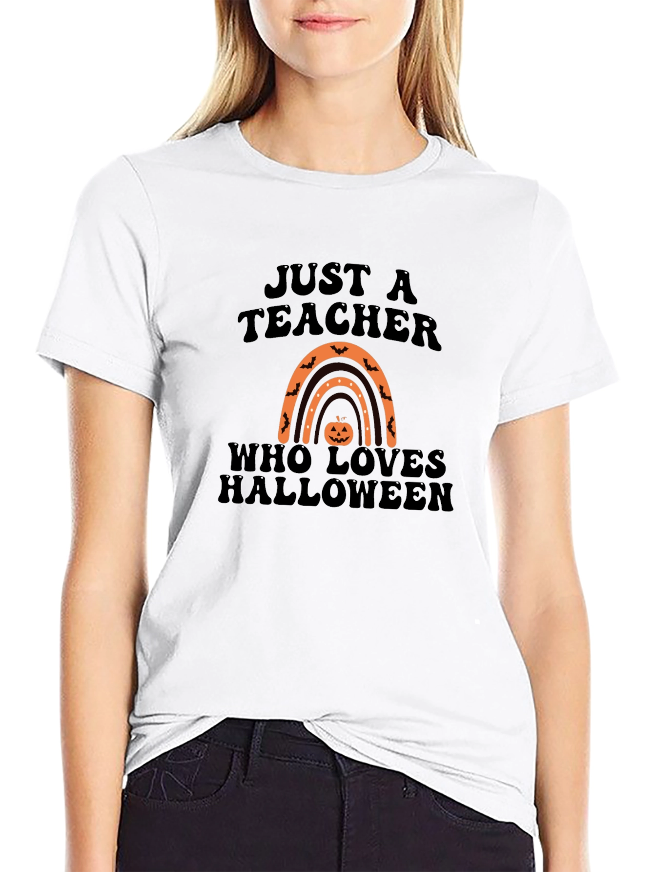 Just A Teacher Who Loves Halloween T-Shirt