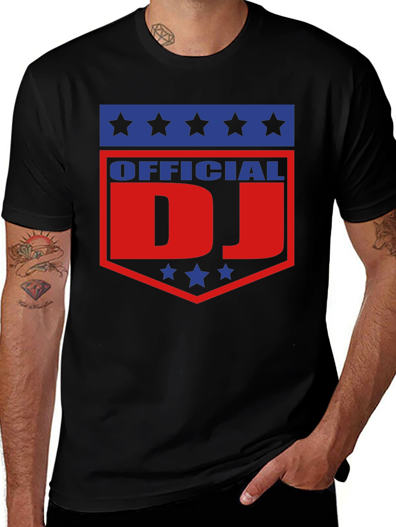 Official DJ T-Shirt - Patriotic Design