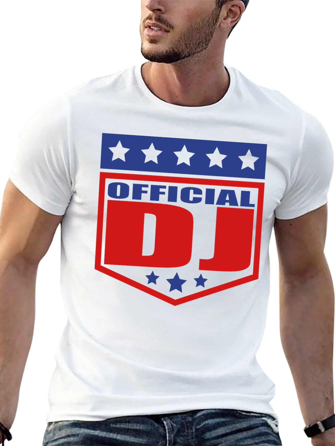 Official DJ T-Shirt - Patriotic Design