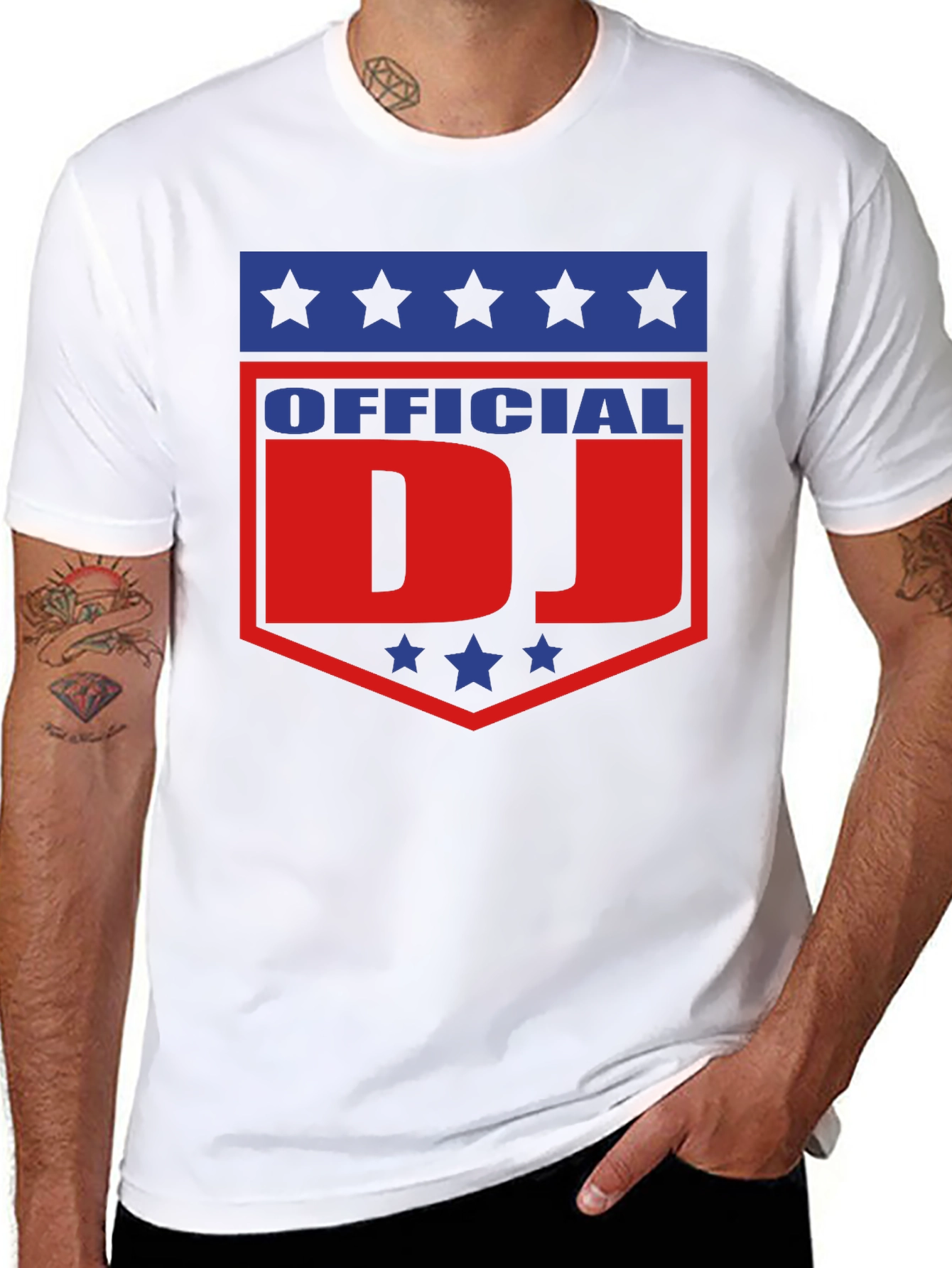 Official DJ T-Shirt - Patriotic Design