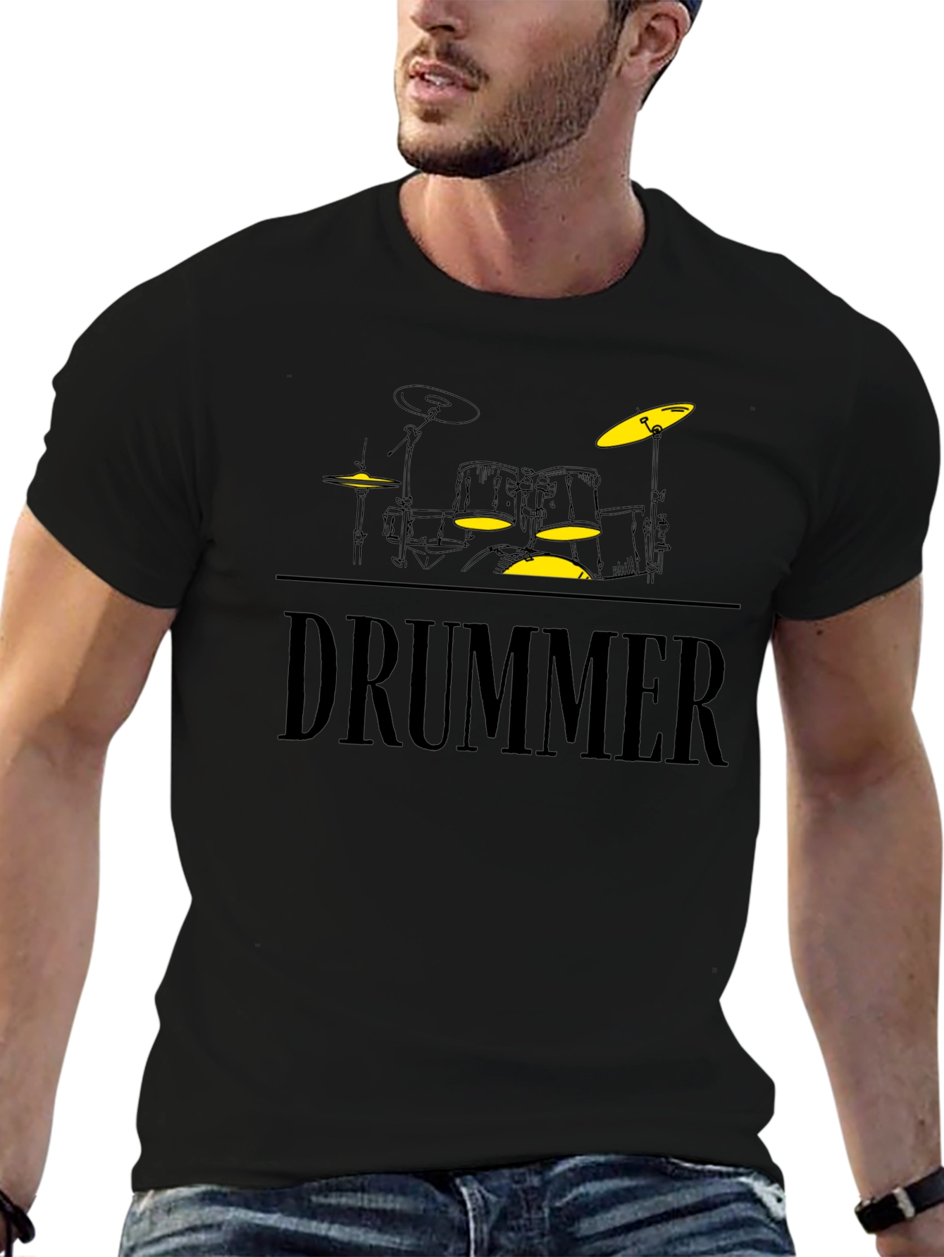 Drummer Graphic T-Shirt - Music Lover Tee