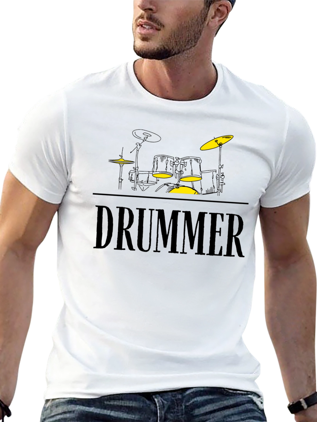 Drummer Graphic T-Shirt - Music Lover Tee