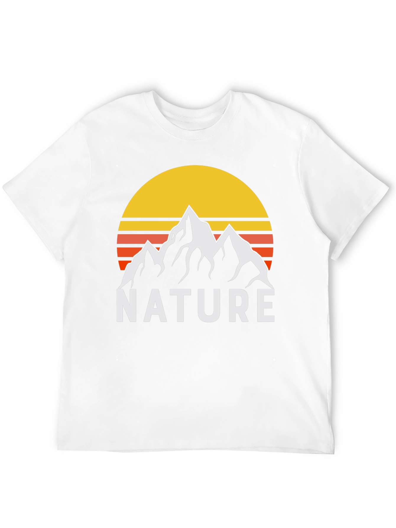 Nature Graphic T-Shirt - Mountain Sunset Design