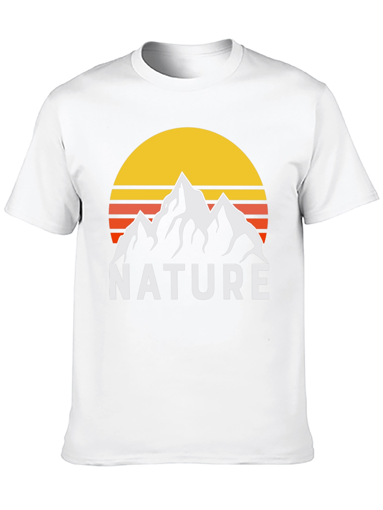 Nature Graphic T-Shirt - Mountain Sunset Design