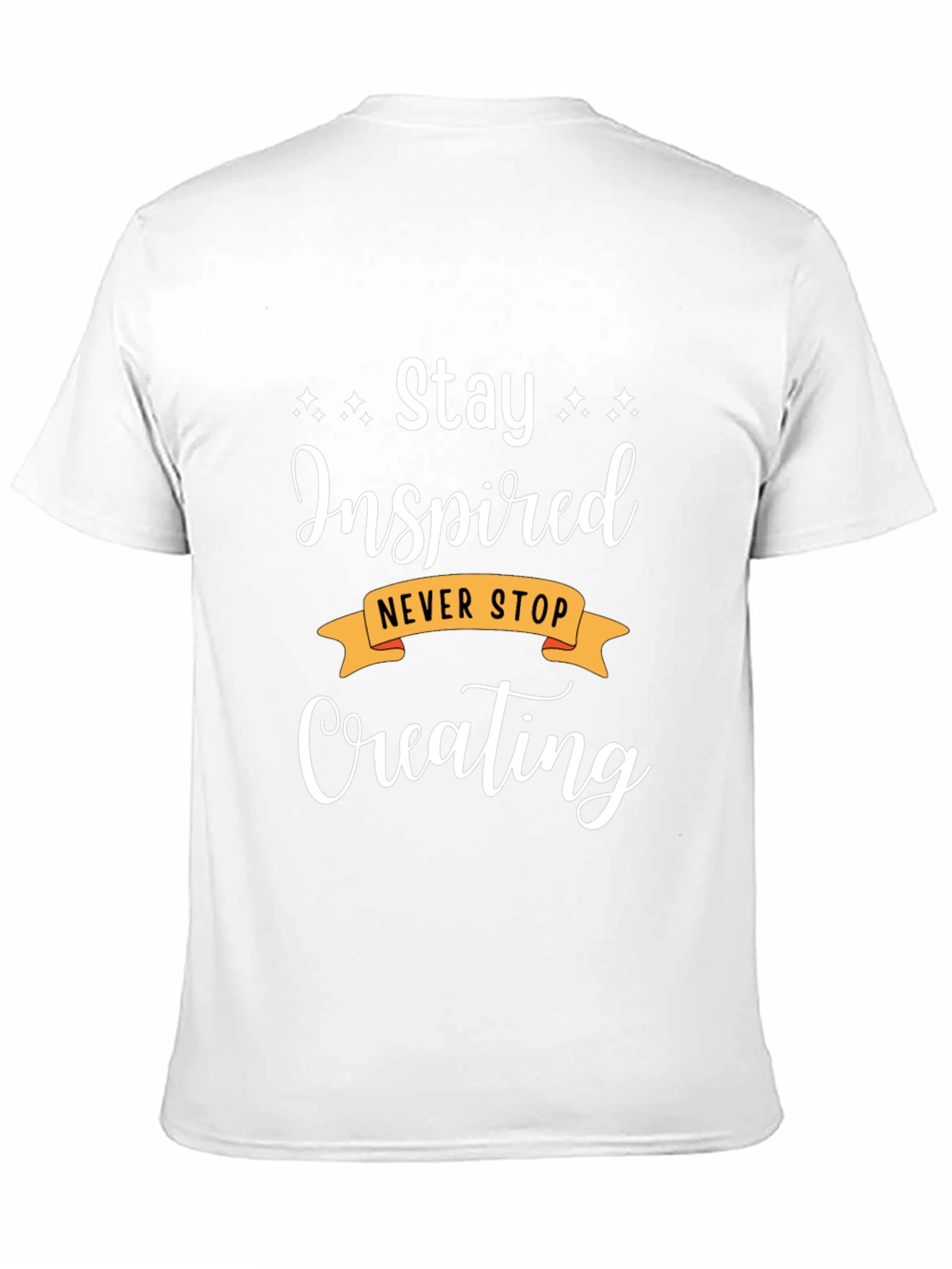 Stay Inspired Black Graphic Tee