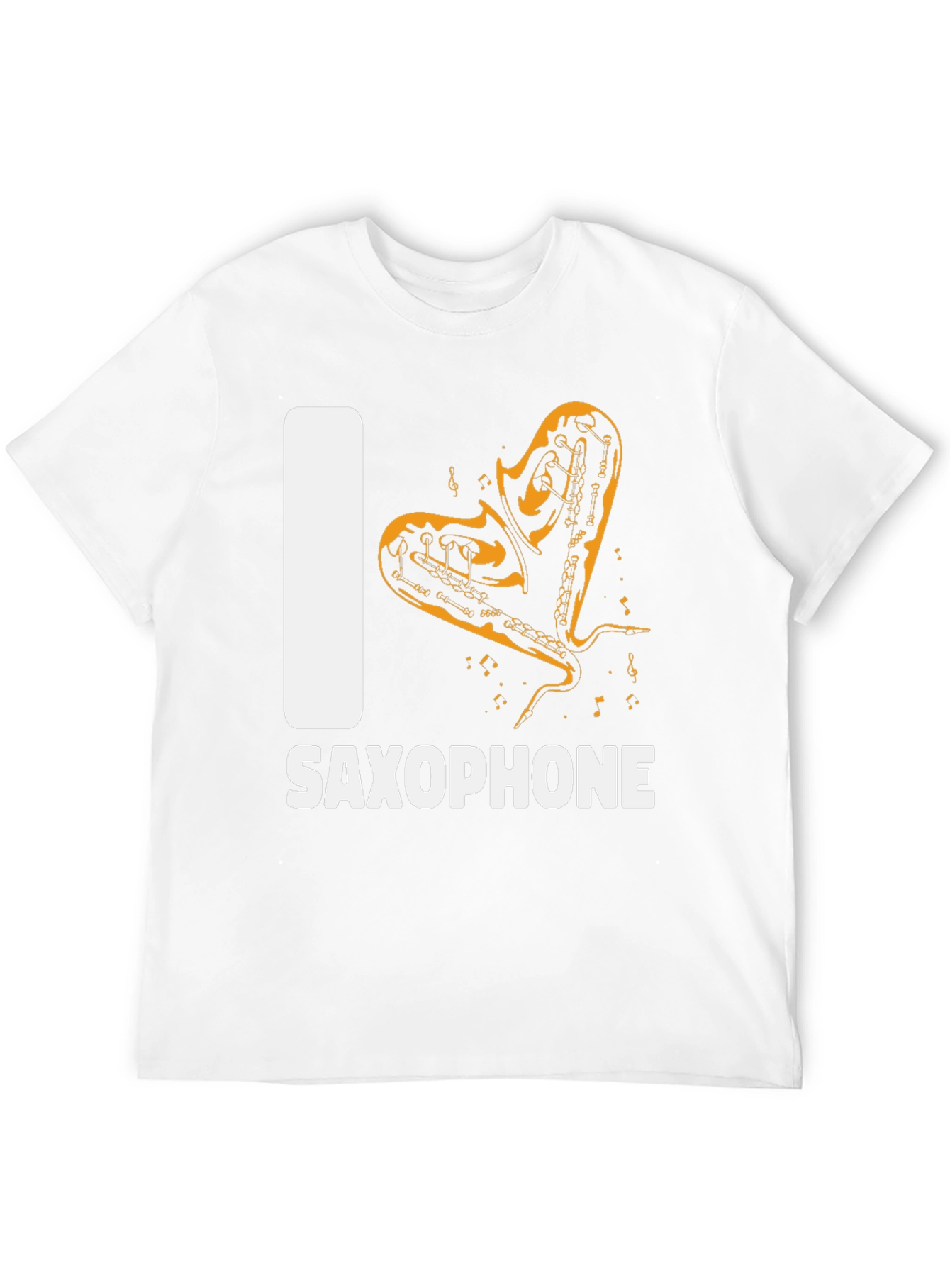 I Love Saxophone Graphic T-Shirt - Music Lover Tee
