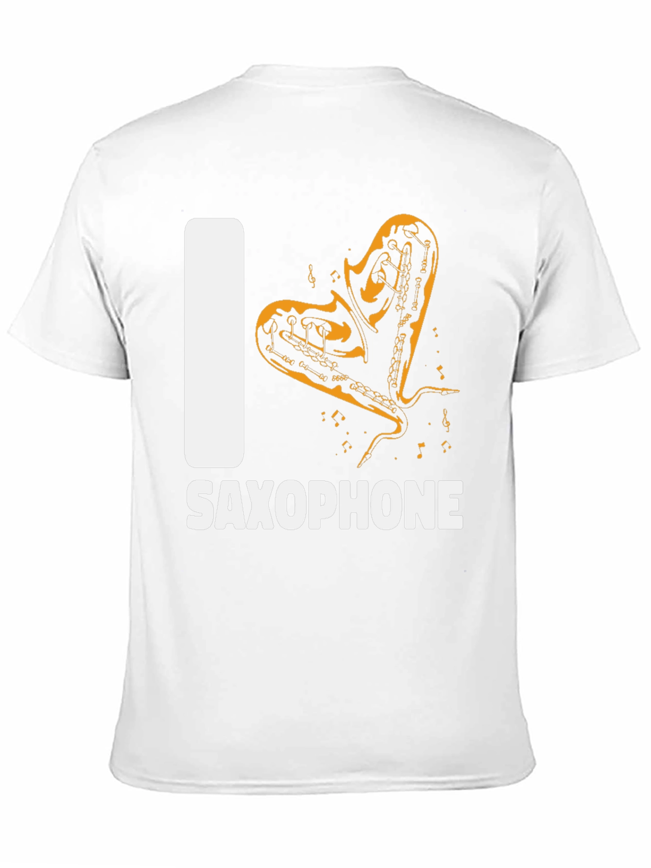 I Love Saxophone Graphic T-Shirt - Music Lover Tee
