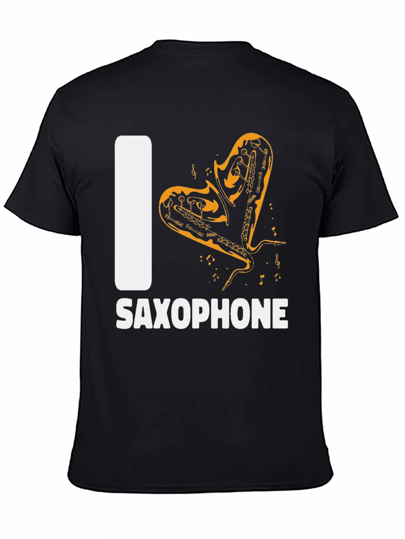 I Love Saxophone Graphic T-Shirt - Music Lover Tee