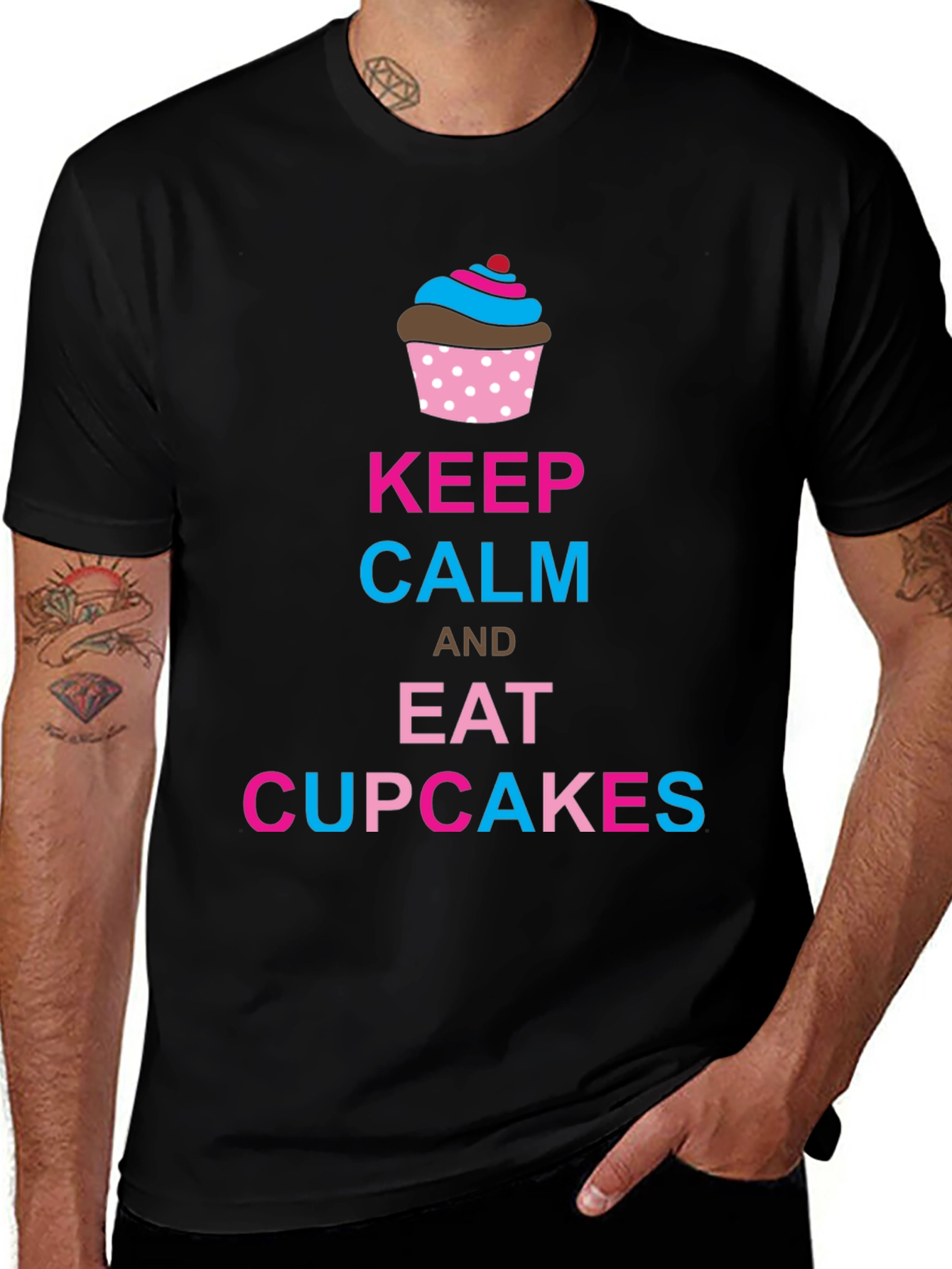 Keep Calm & Eat Cupcakes Graphic Tee