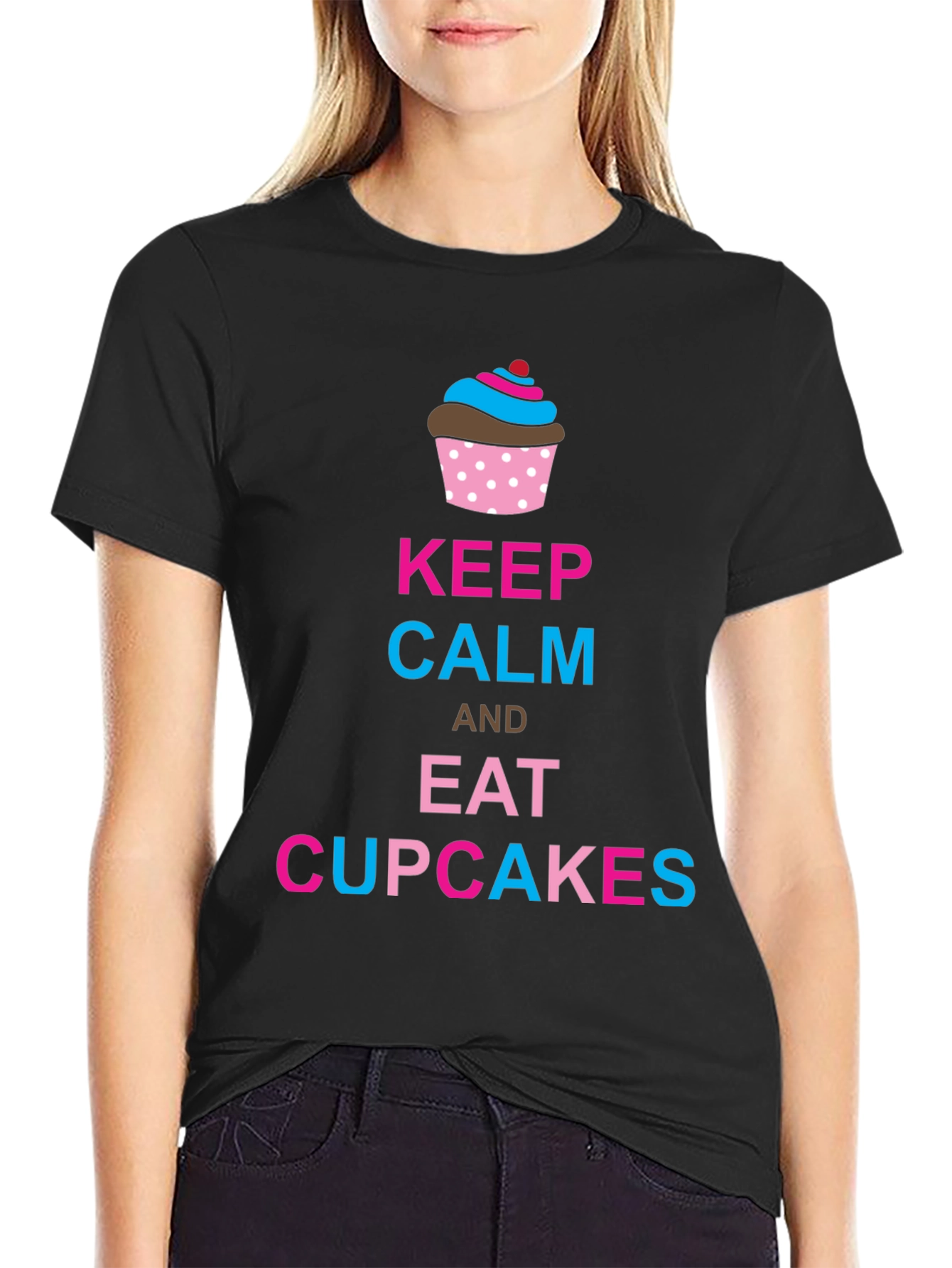 Keep Calm & Eat Cupcakes Graphic Tee