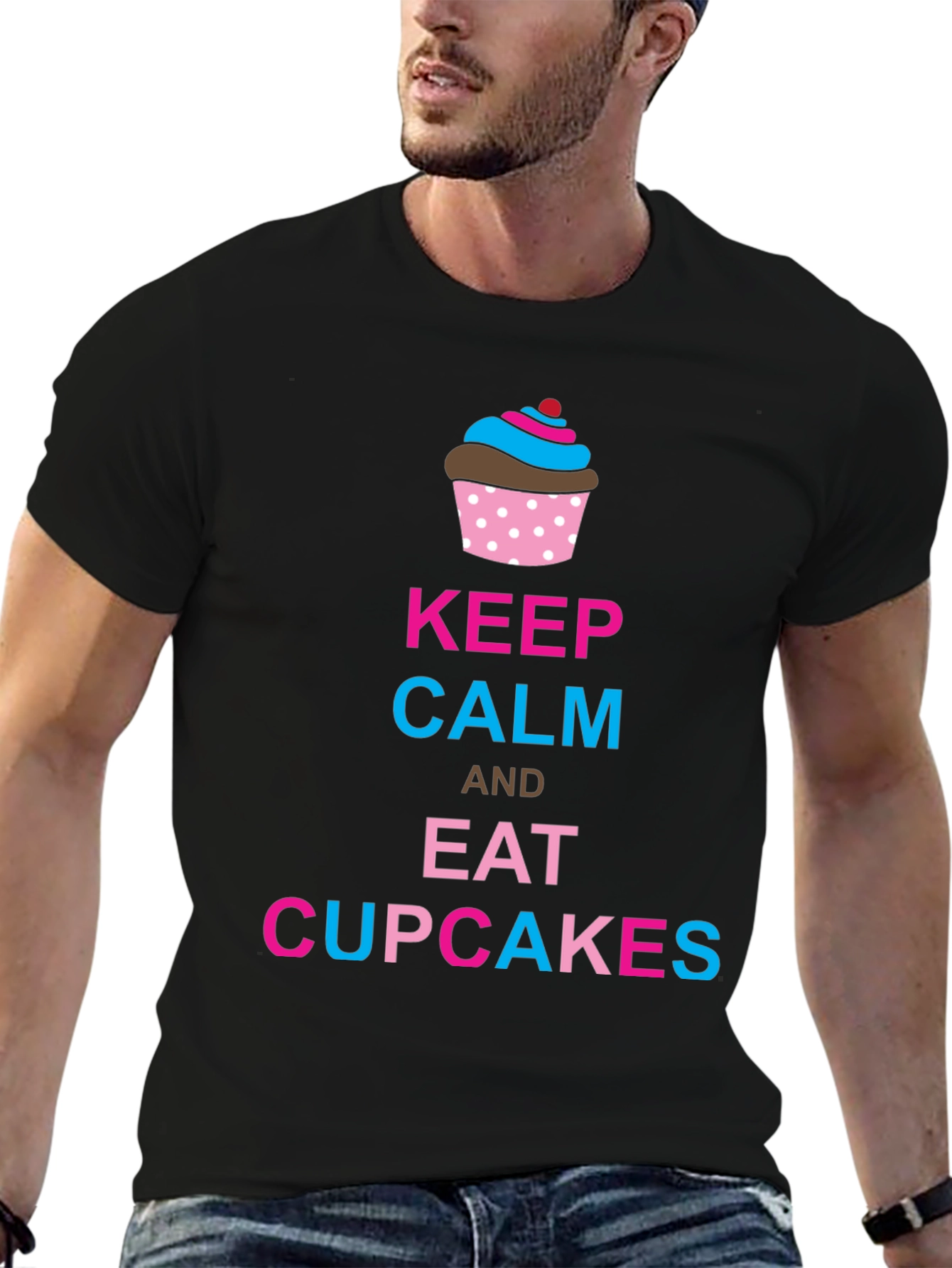 Keep Calm & Eat Cupcakes Graphic Tee