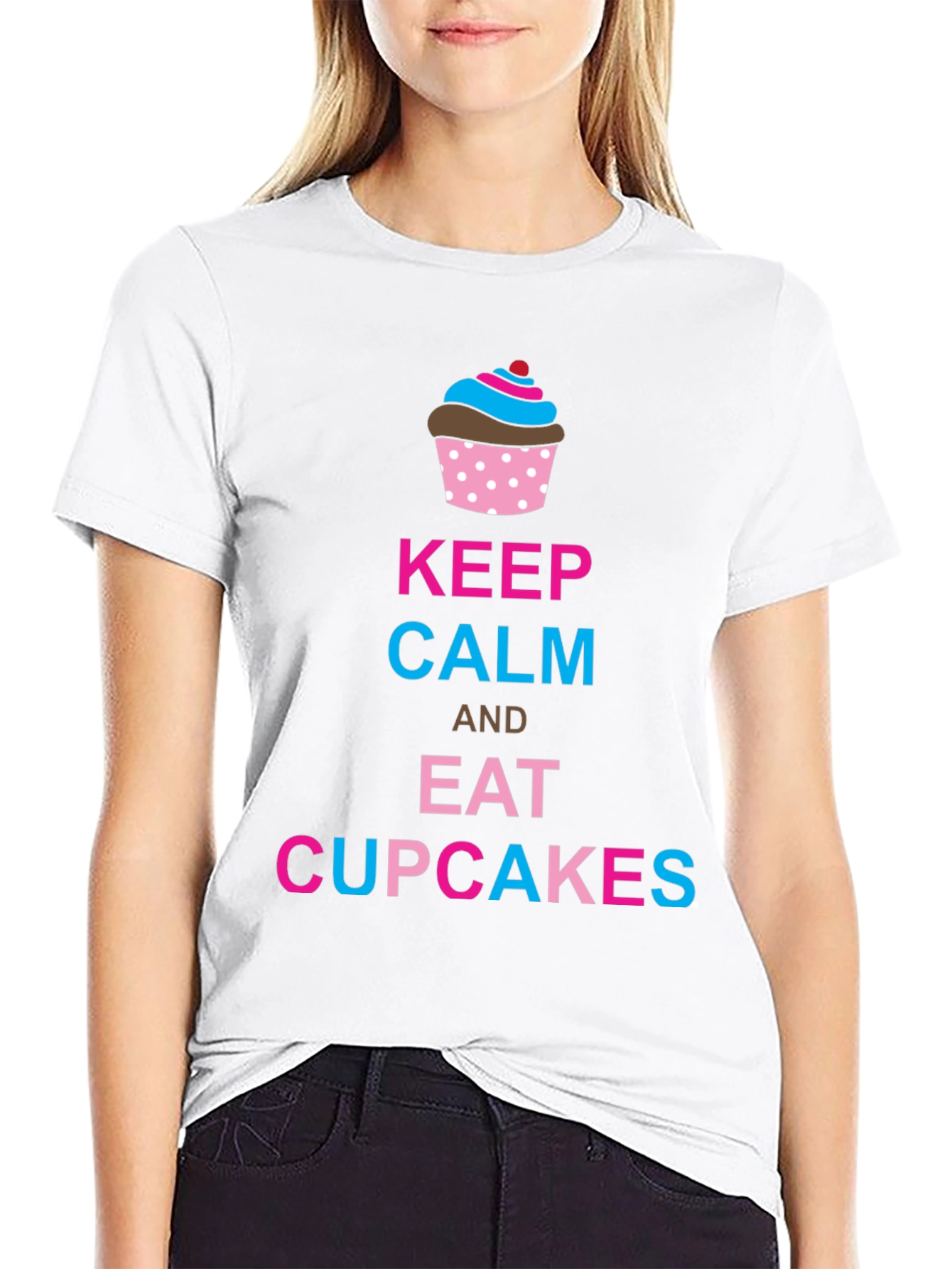 Keep Calm & Eat Cupcakes Graphic Tee