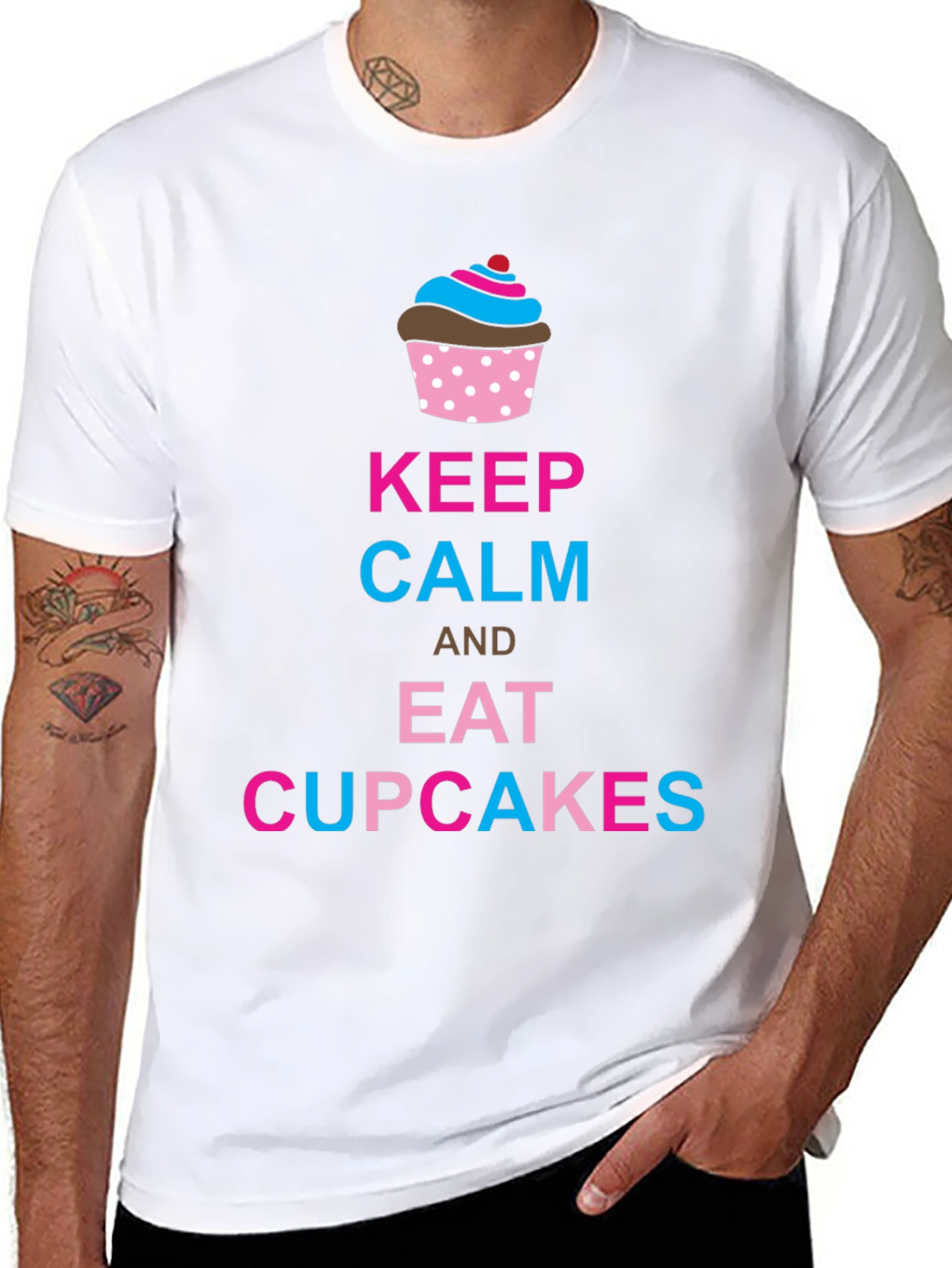 Keep Calm & Eat Cupcakes Graphic Tee