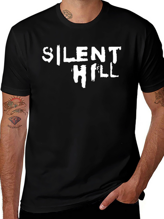 Silent Hill Graphic Tee - Black Cotton Blend