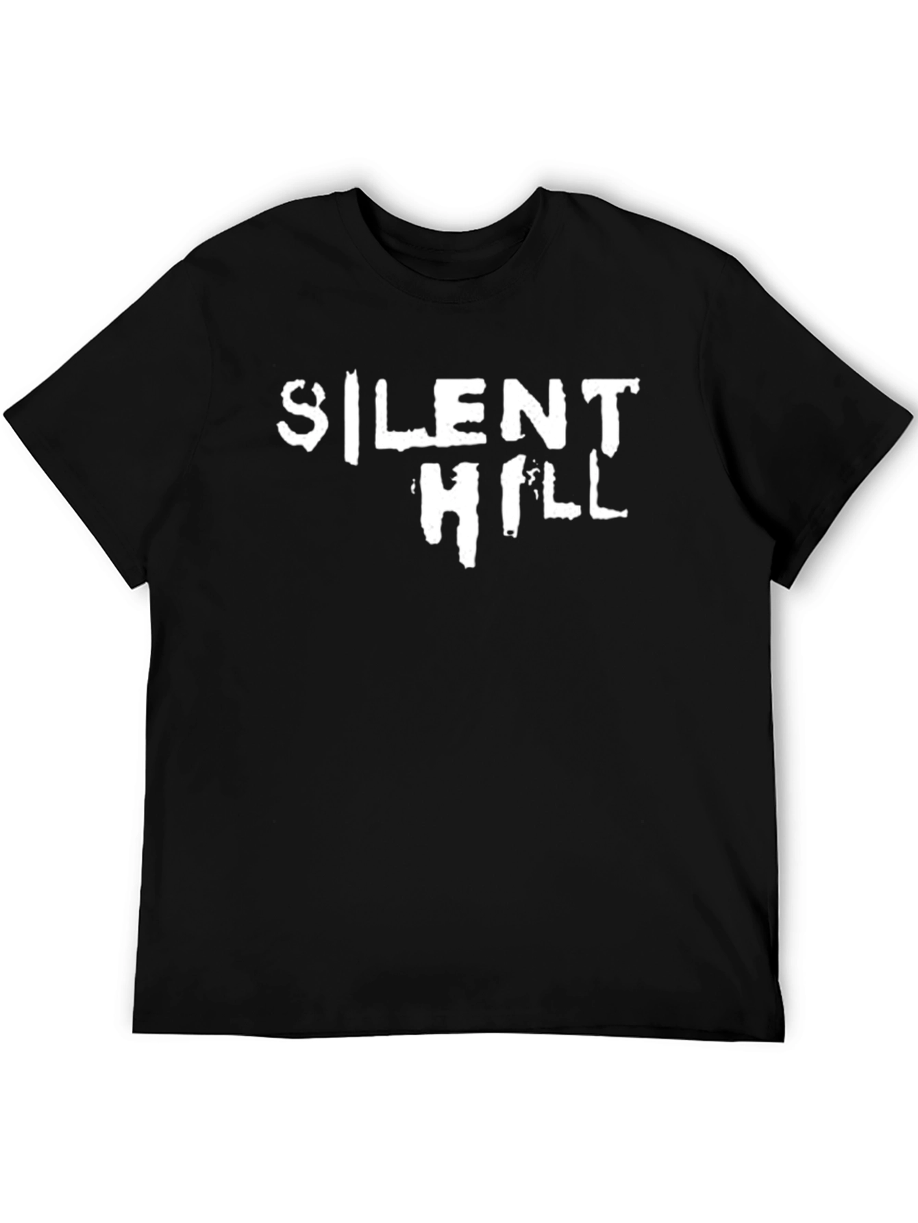 Silent Hill Graphic Tee - Black Cotton Blend