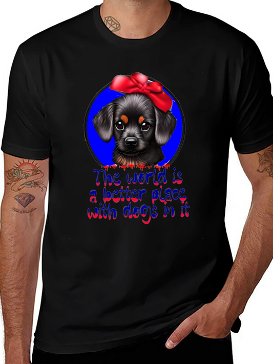 Dog Lover T-Shirt: Cute Pup With Bow