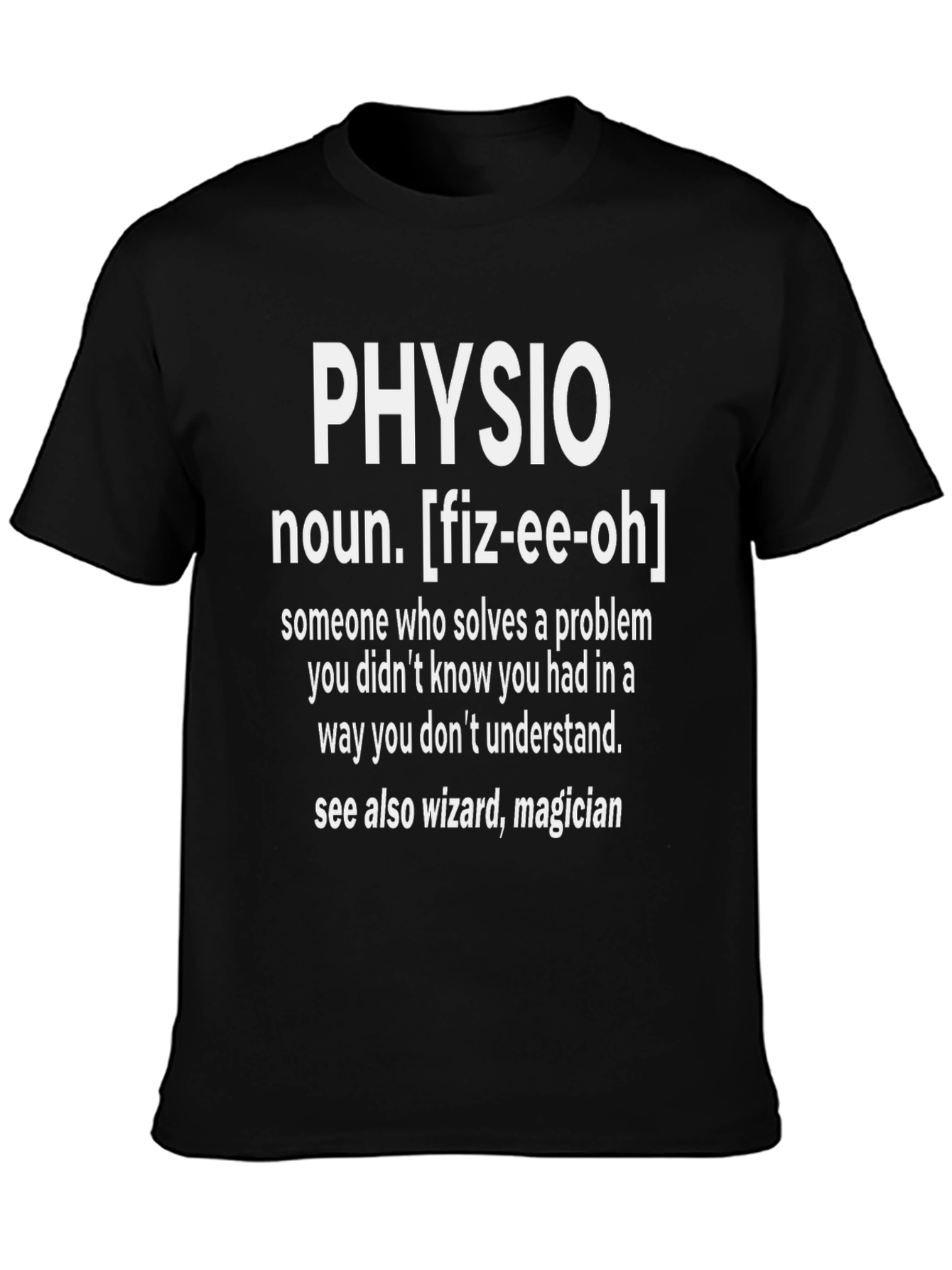 Physio Definition Black T-Shirt