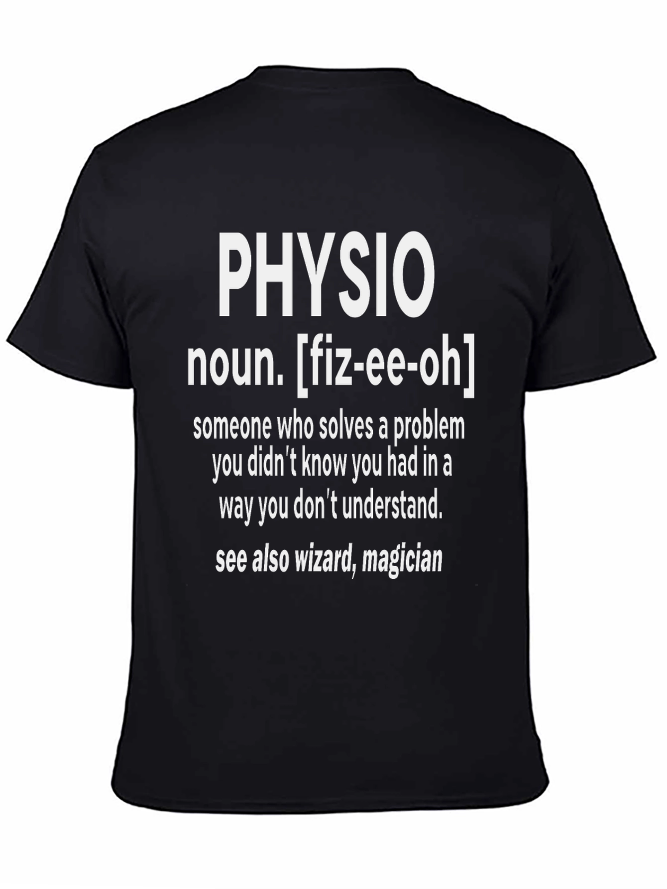 Physio Definition Black T-Shirt
