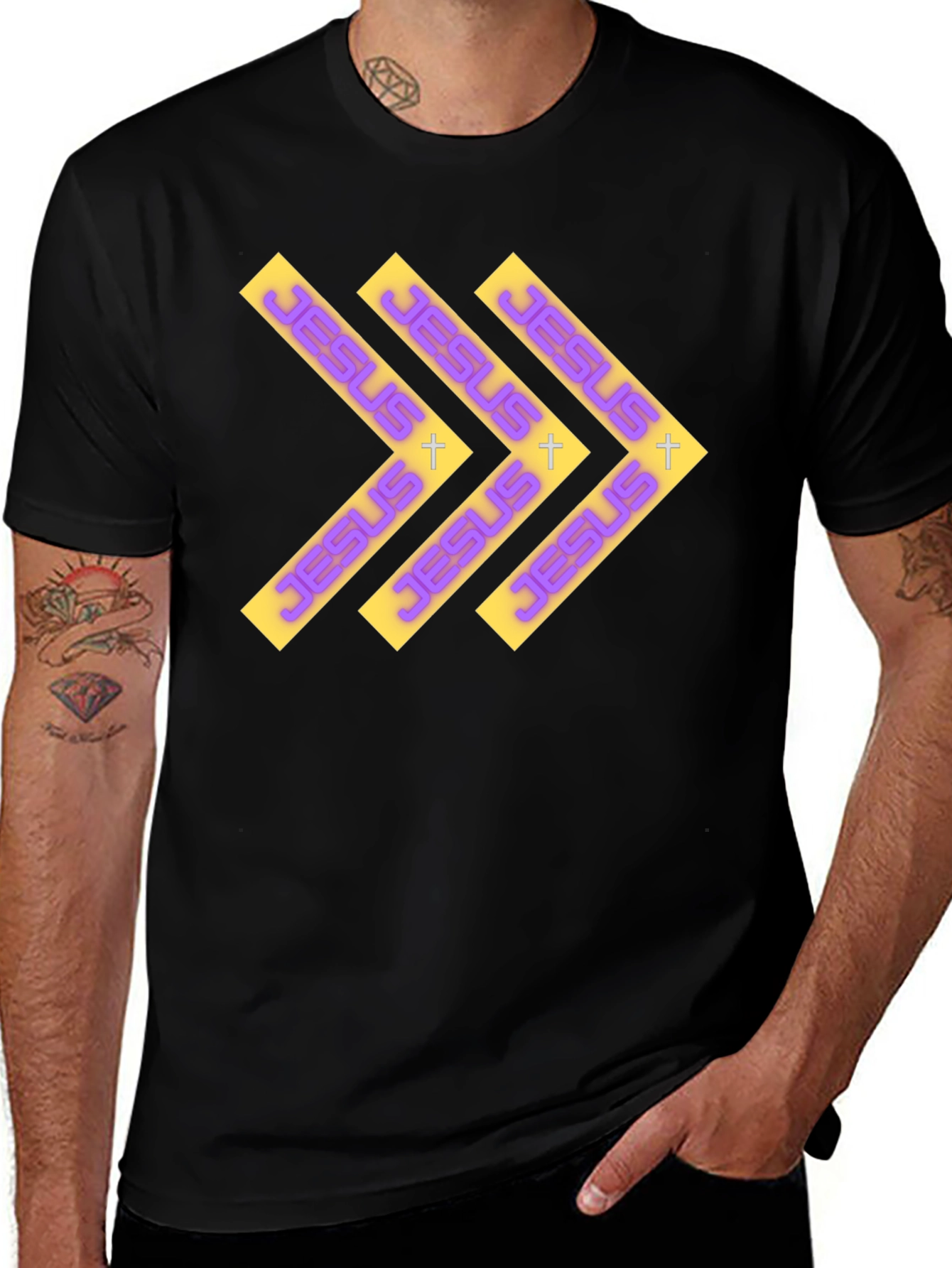 Jesus Arrows Graphic Print Tee