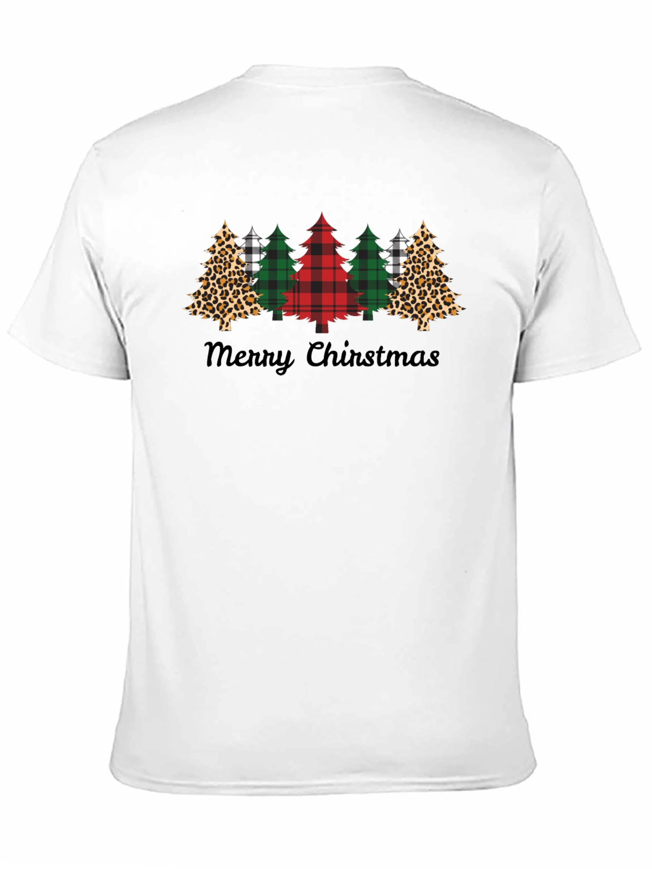 Festive Christmas Tree Graphic Tee - Holiday Cheer