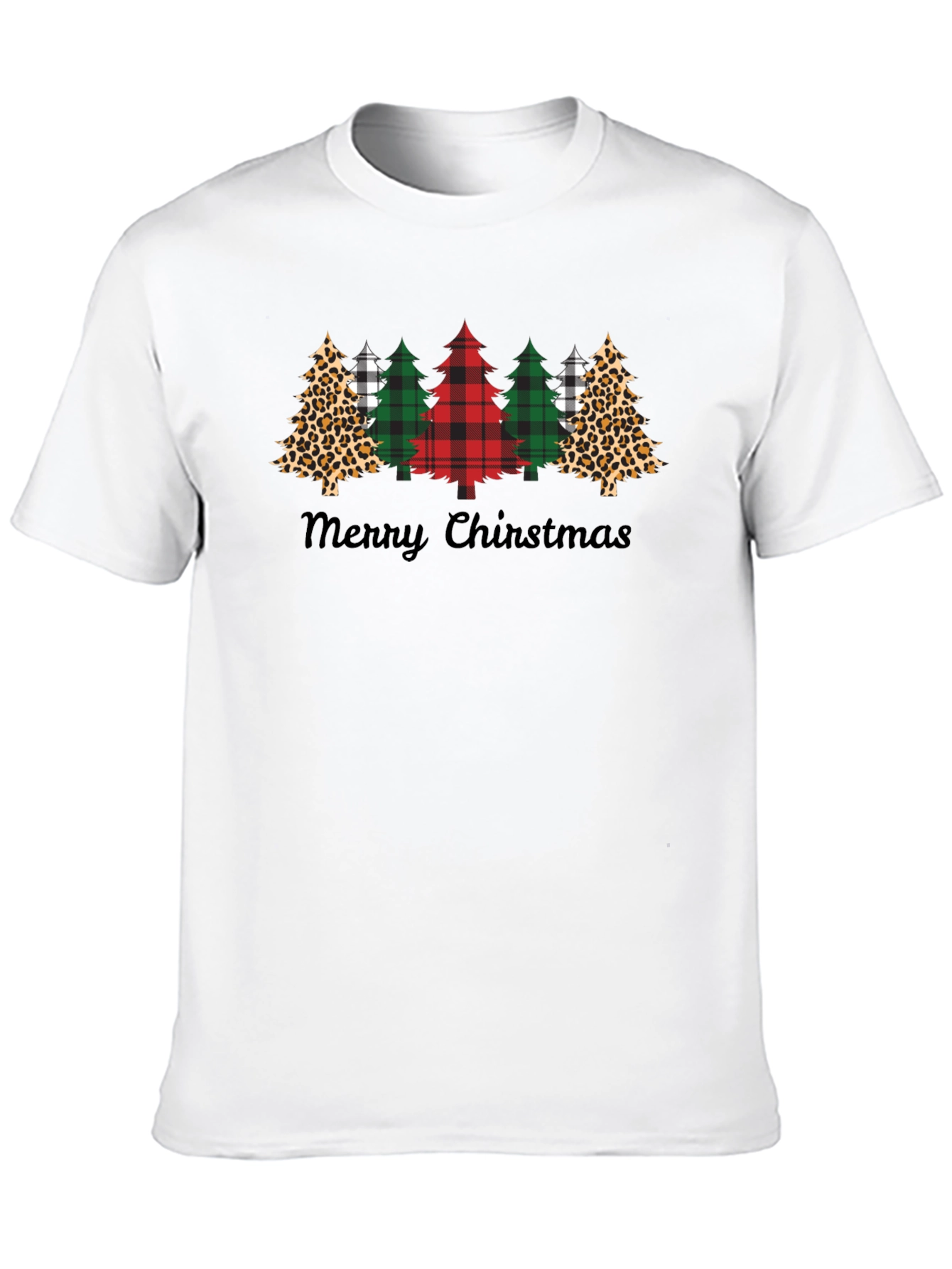 Festive Christmas Tree Graphic Tee - Holiday Cheer