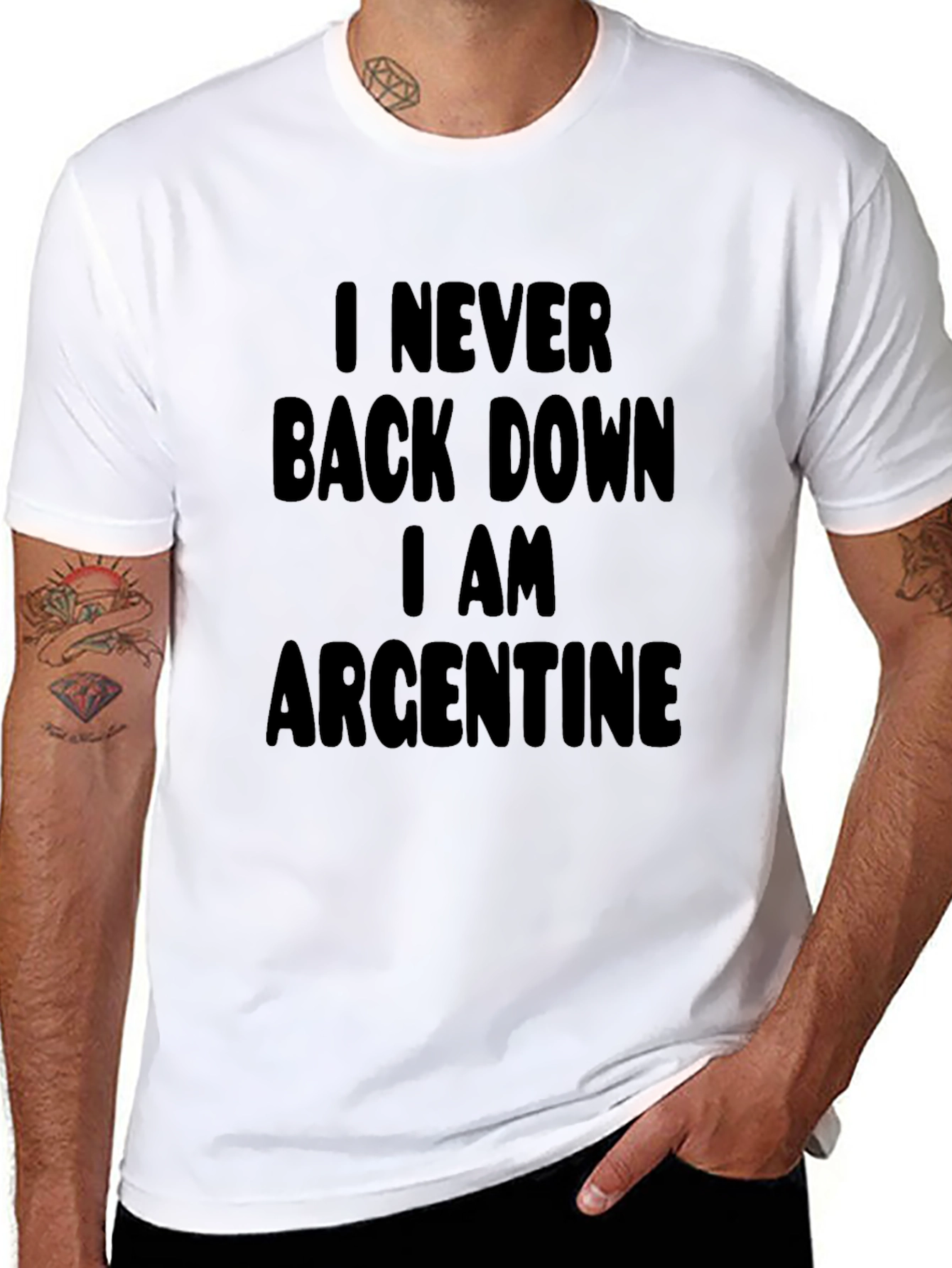 I Never Back Down Argentine Pride T-Shirt