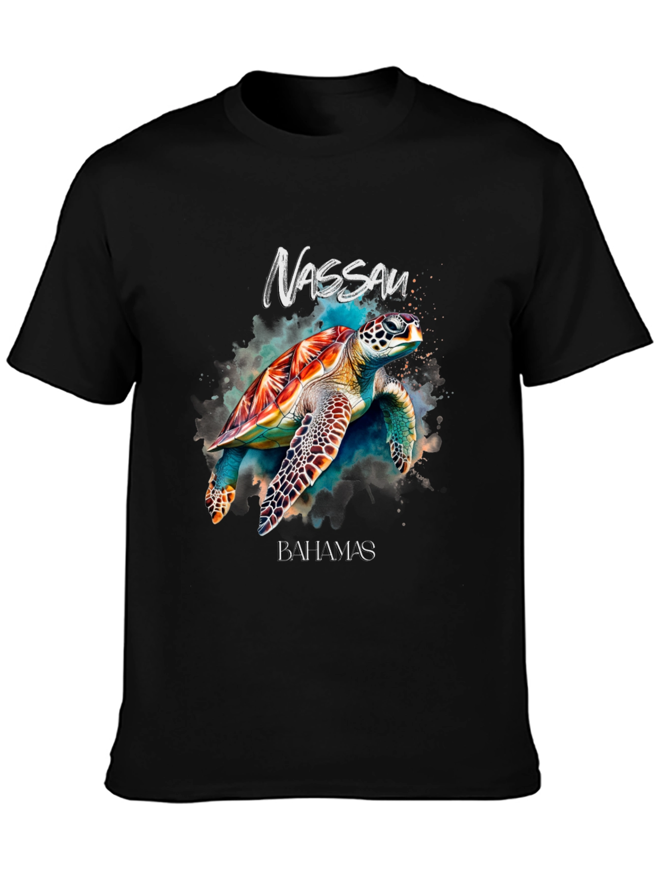 Nassau Bahamas Turtle Graphic T-Shirt