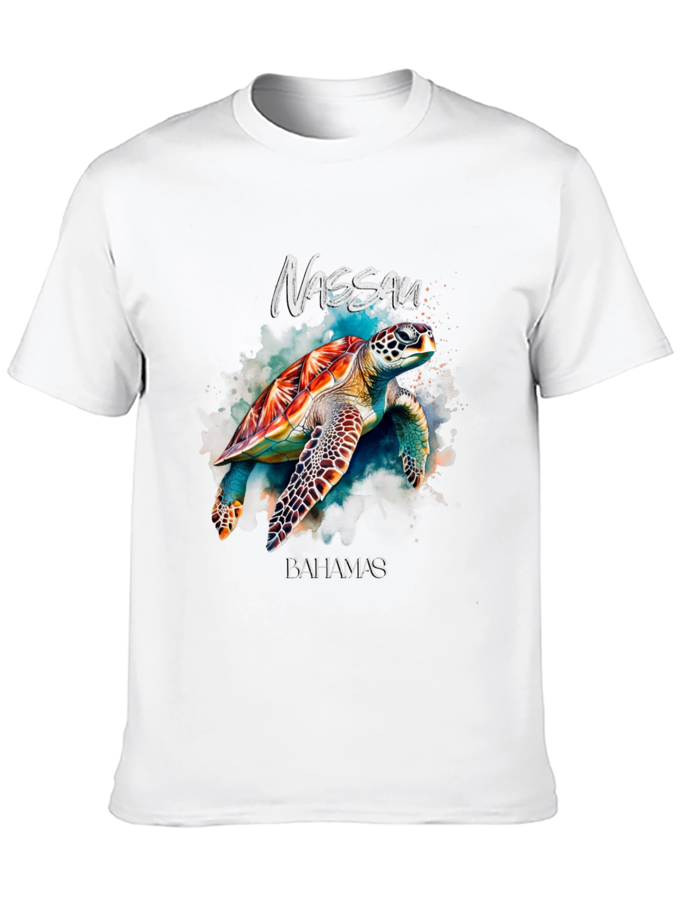 Nassau Bahamas Turtle Graphic T-Shirt