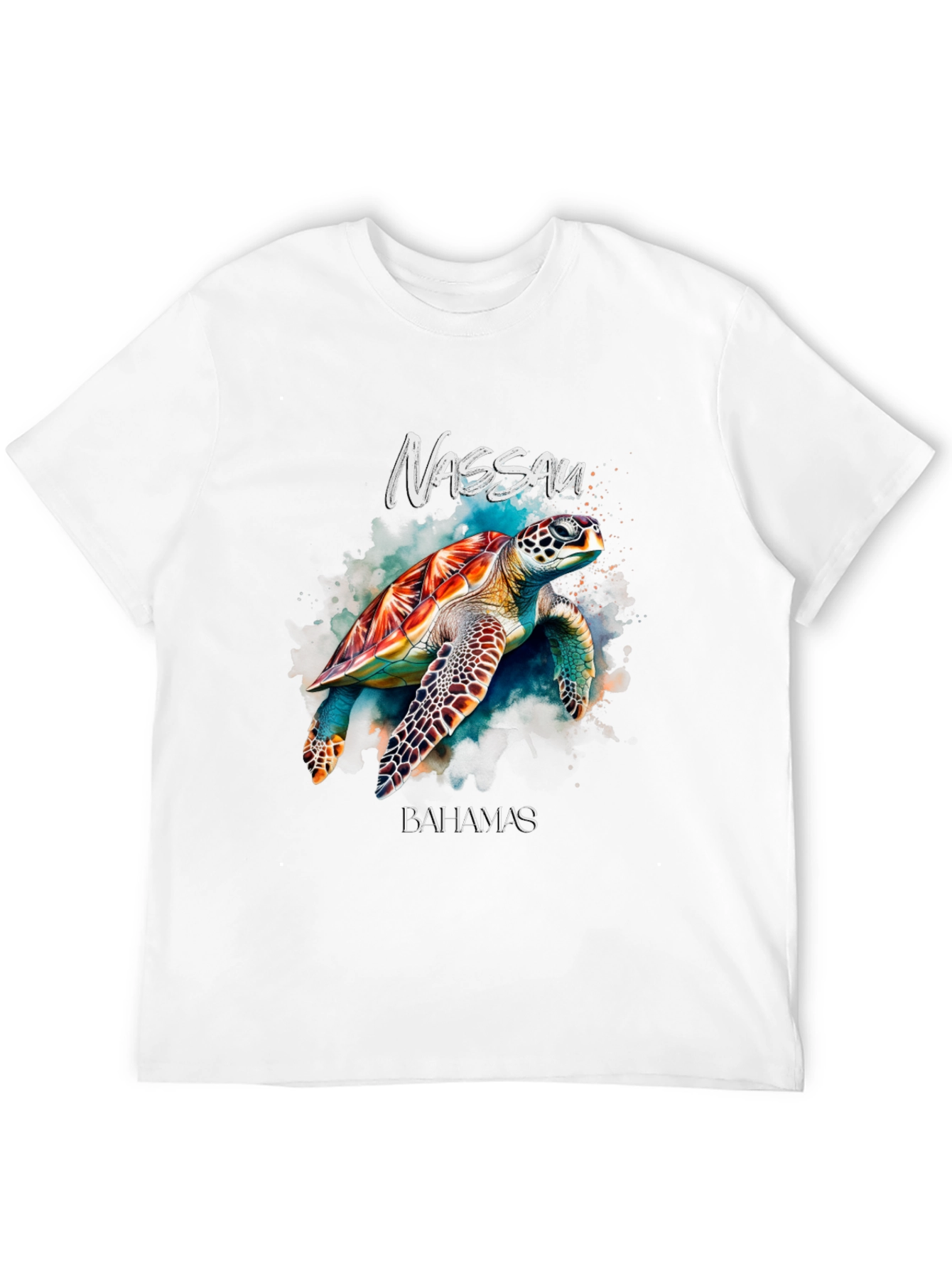 Nassau Bahamas Turtle Graphic T-Shirt