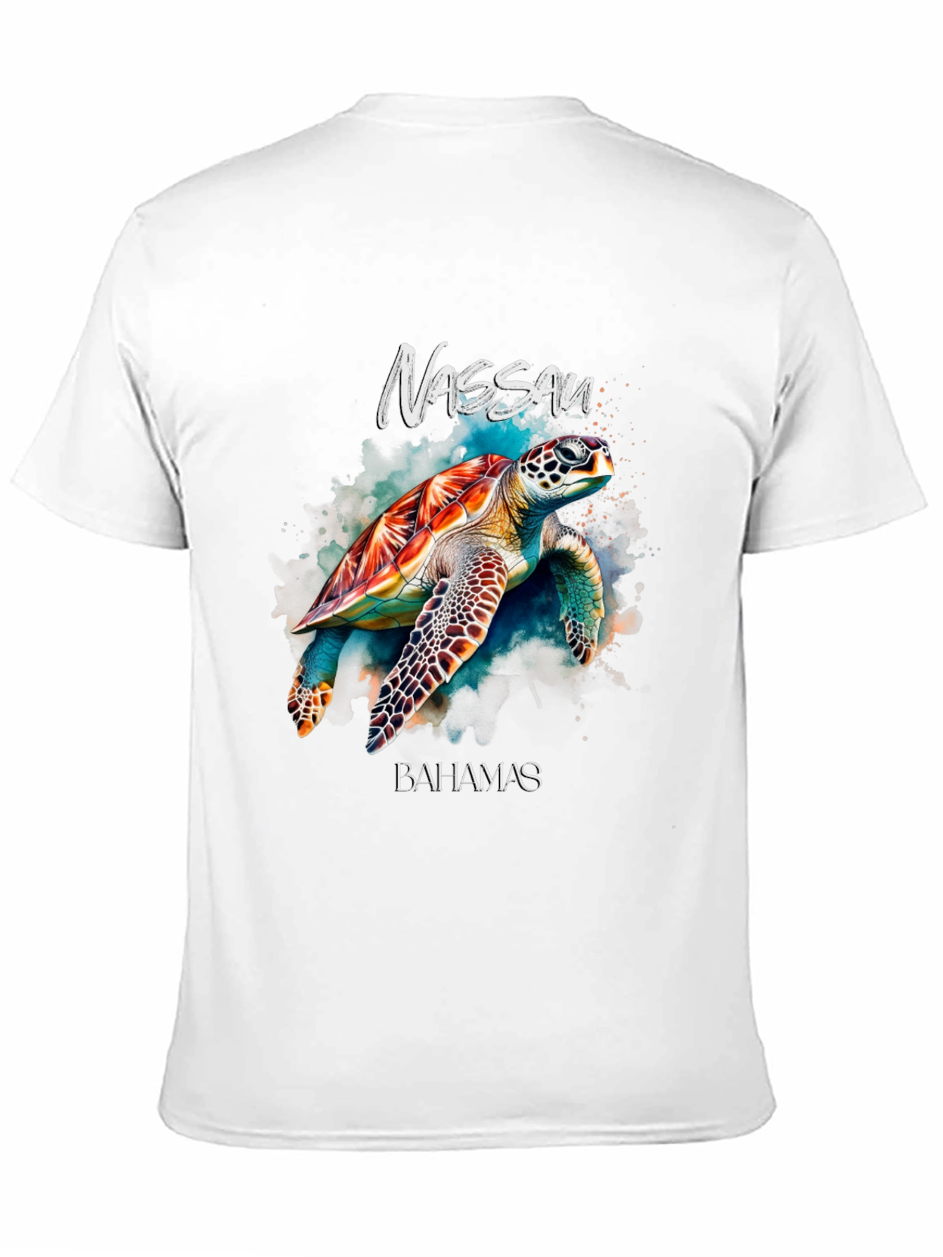 Nassau Bahamas Turtle Graphic T-Shirt