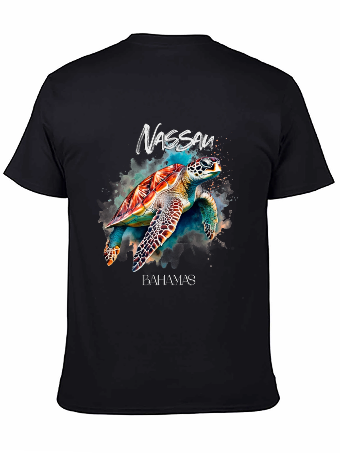 Nassau Bahamas Turtle Graphic T-Shirt