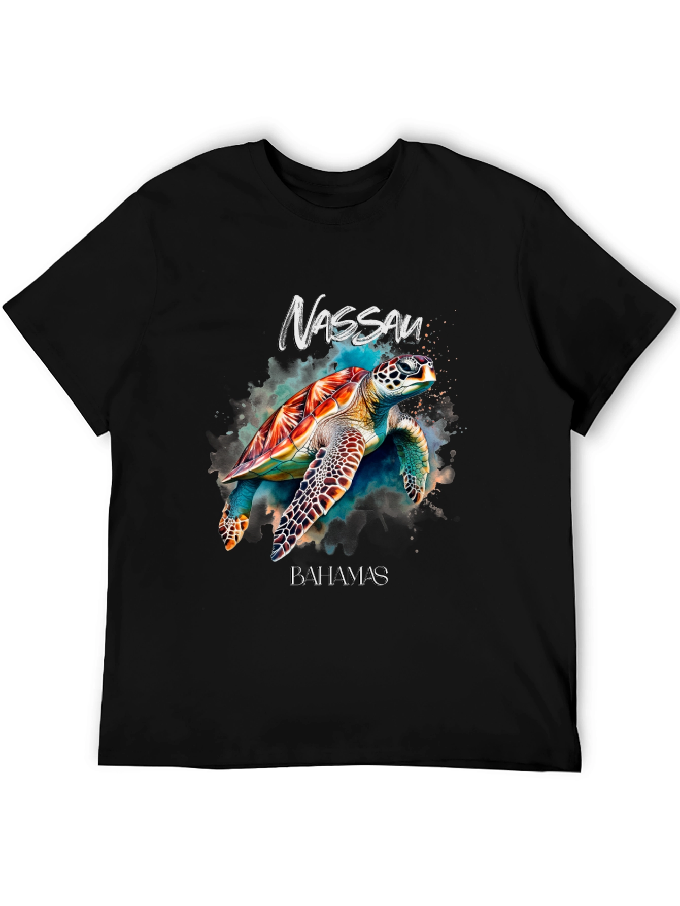 Nassau Bahamas Turtle Graphic T-Shirt