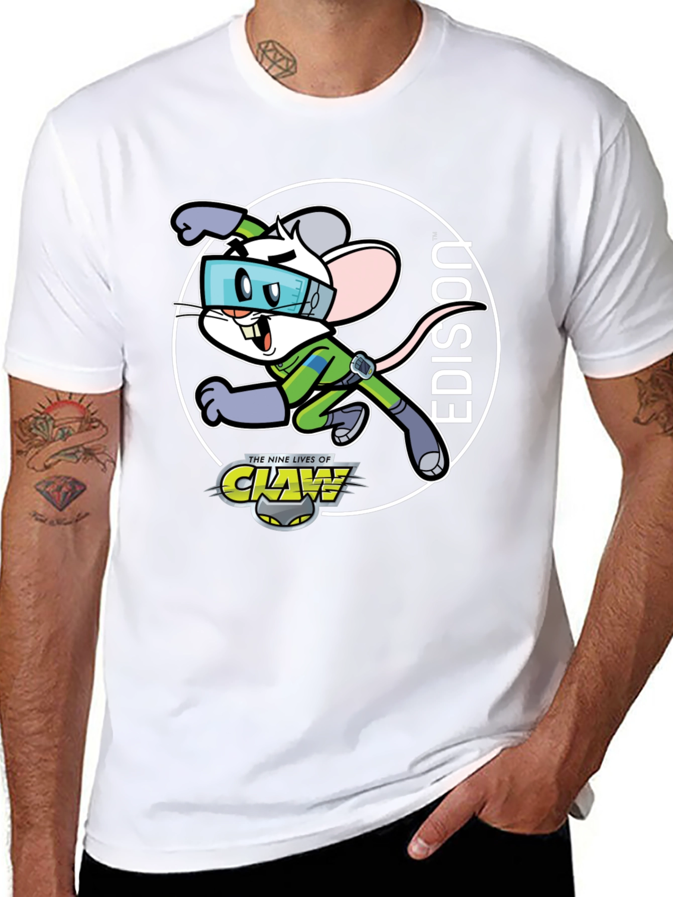 Edison Claw Cartoon T-Shirt