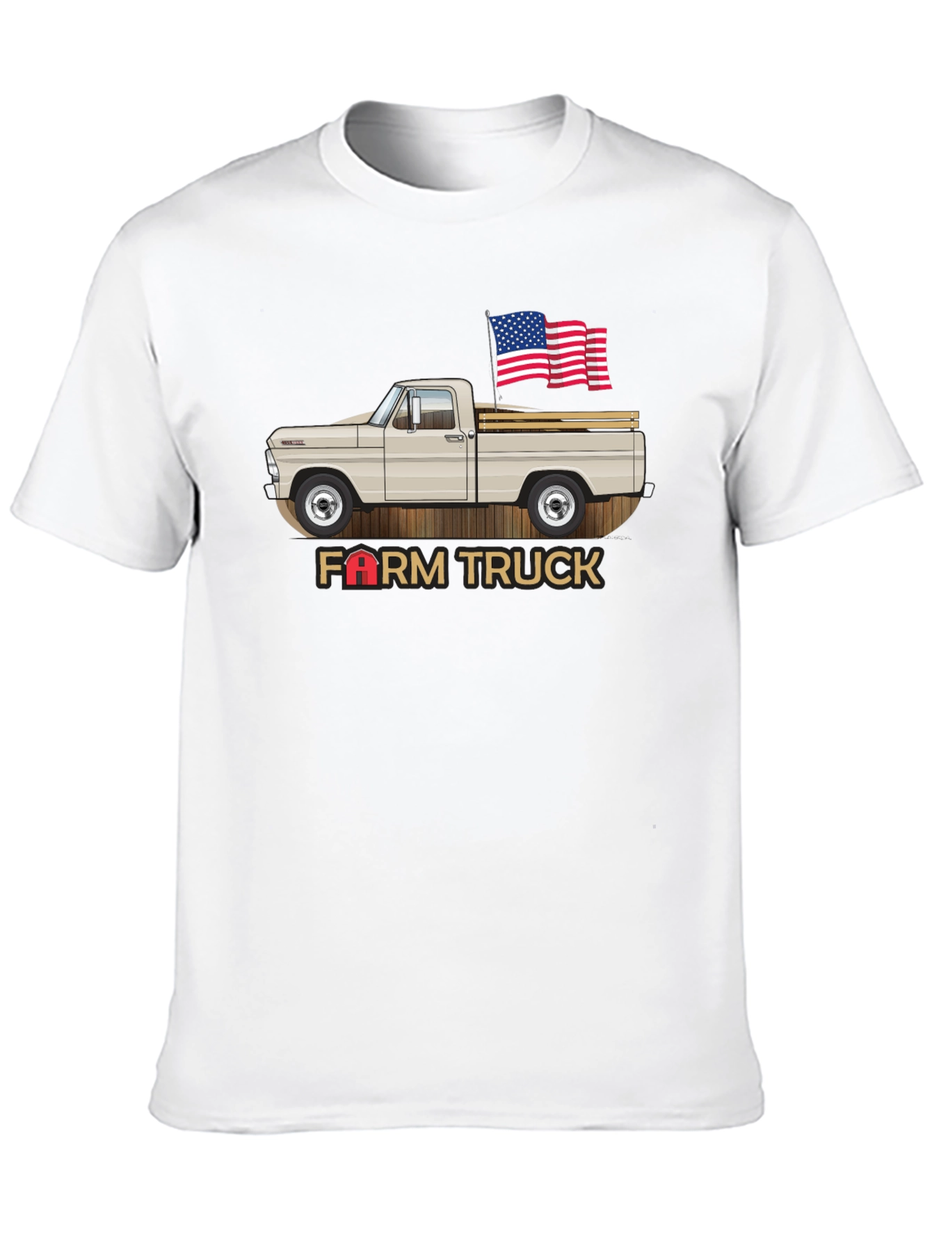 Farm Truck T-Shirt - American Flag