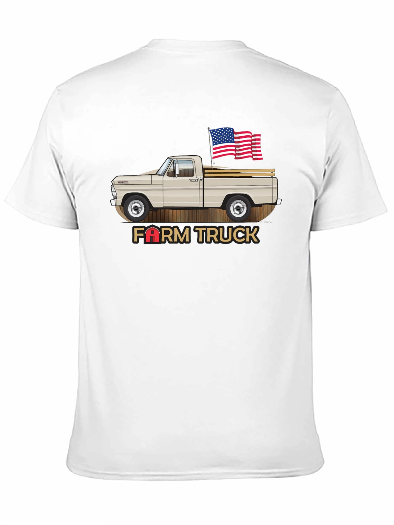 Farm Truck T-Shirt - American Flag