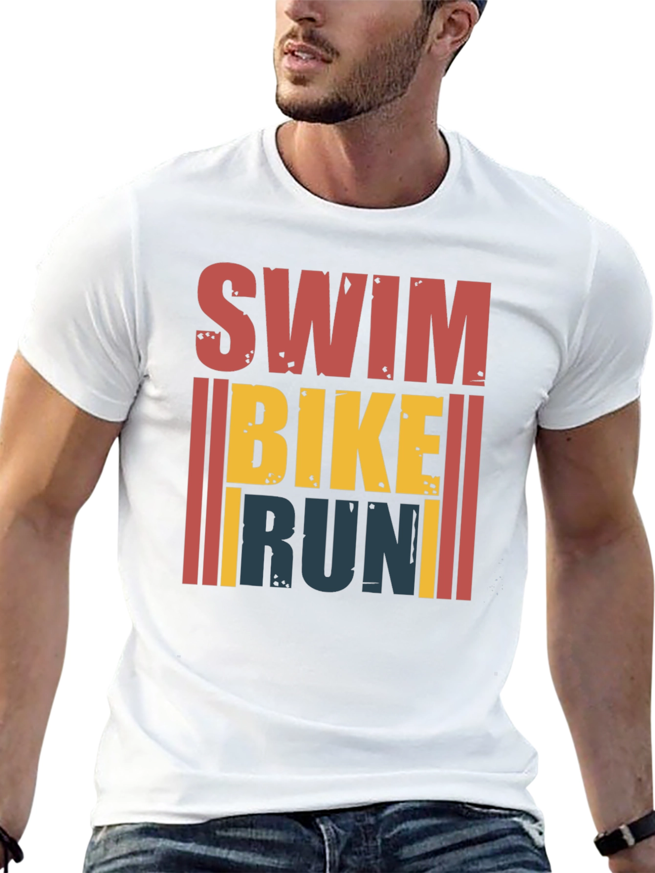 Swim Bike Run Triathlon T-Shirt