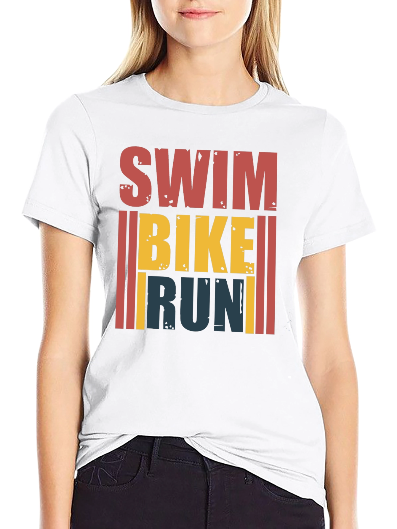 Swim Bike Run Triathlon T-Shirt