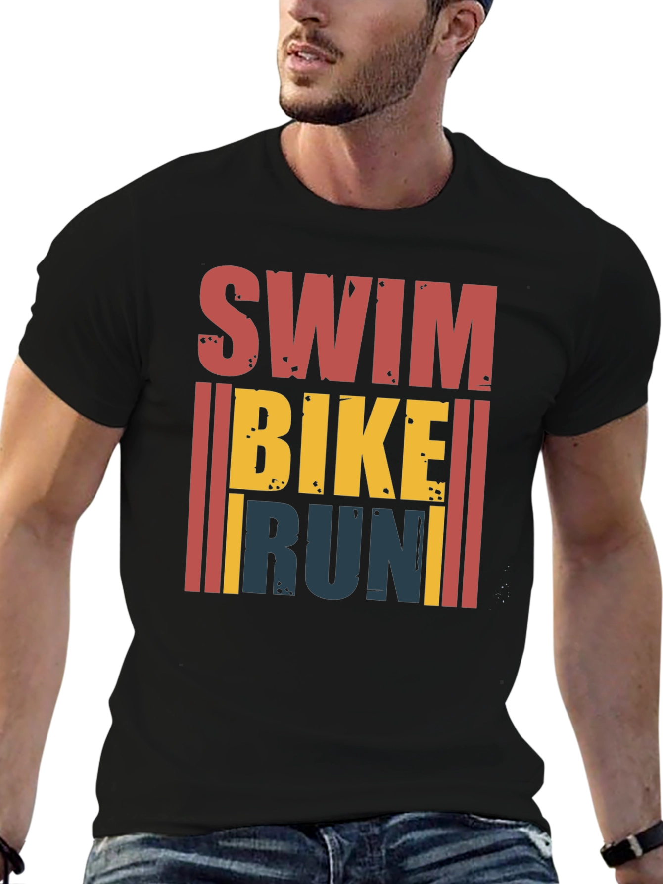Swim Bike Run Triathlon T-Shirt