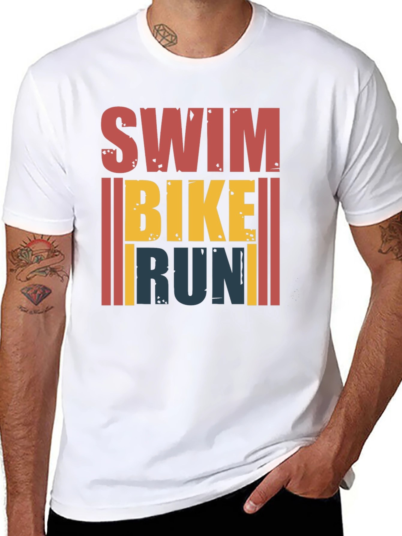 Swim Bike Run Triathlon T-Shirt