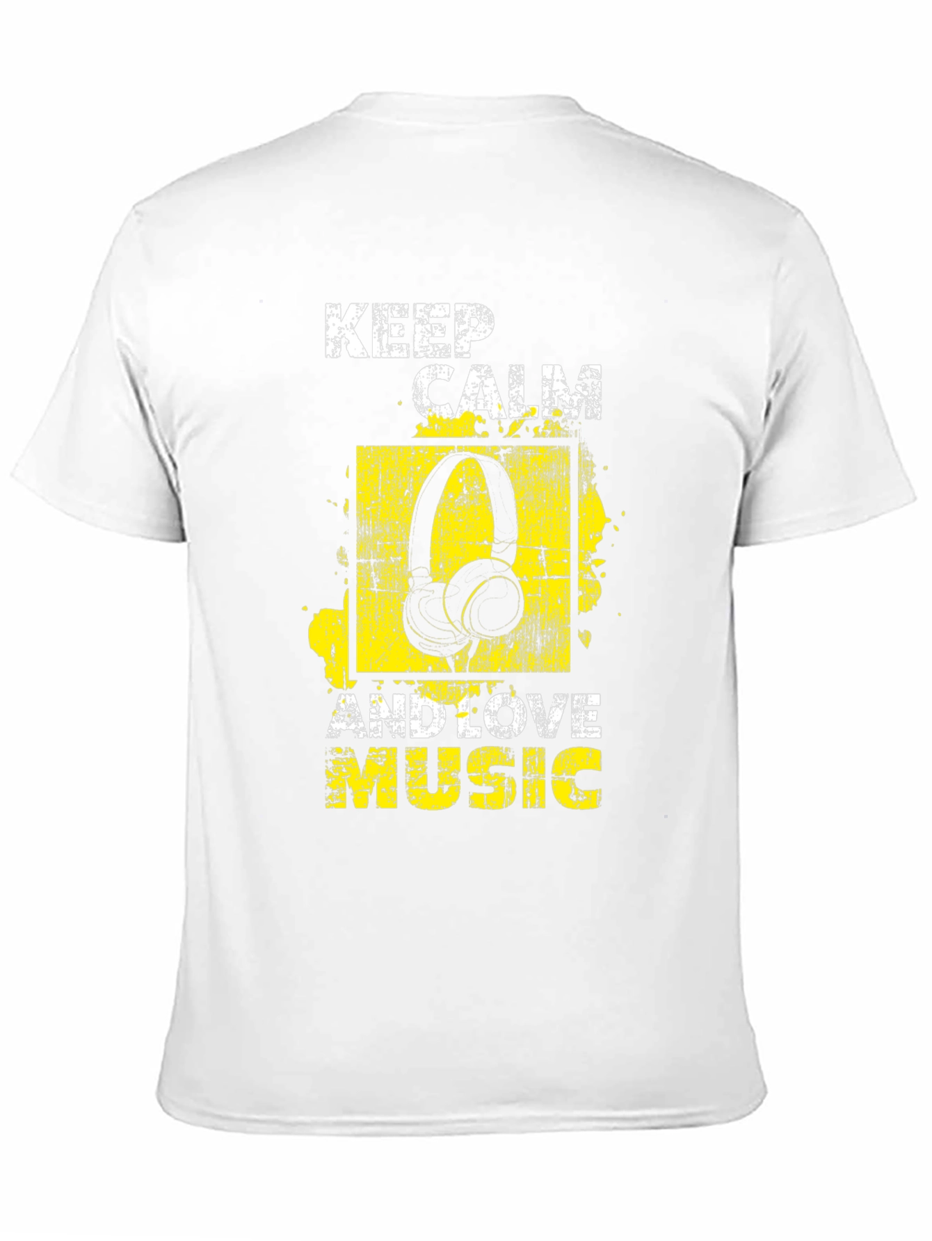 Keep Calm & Love Music Graphic Tee - Black